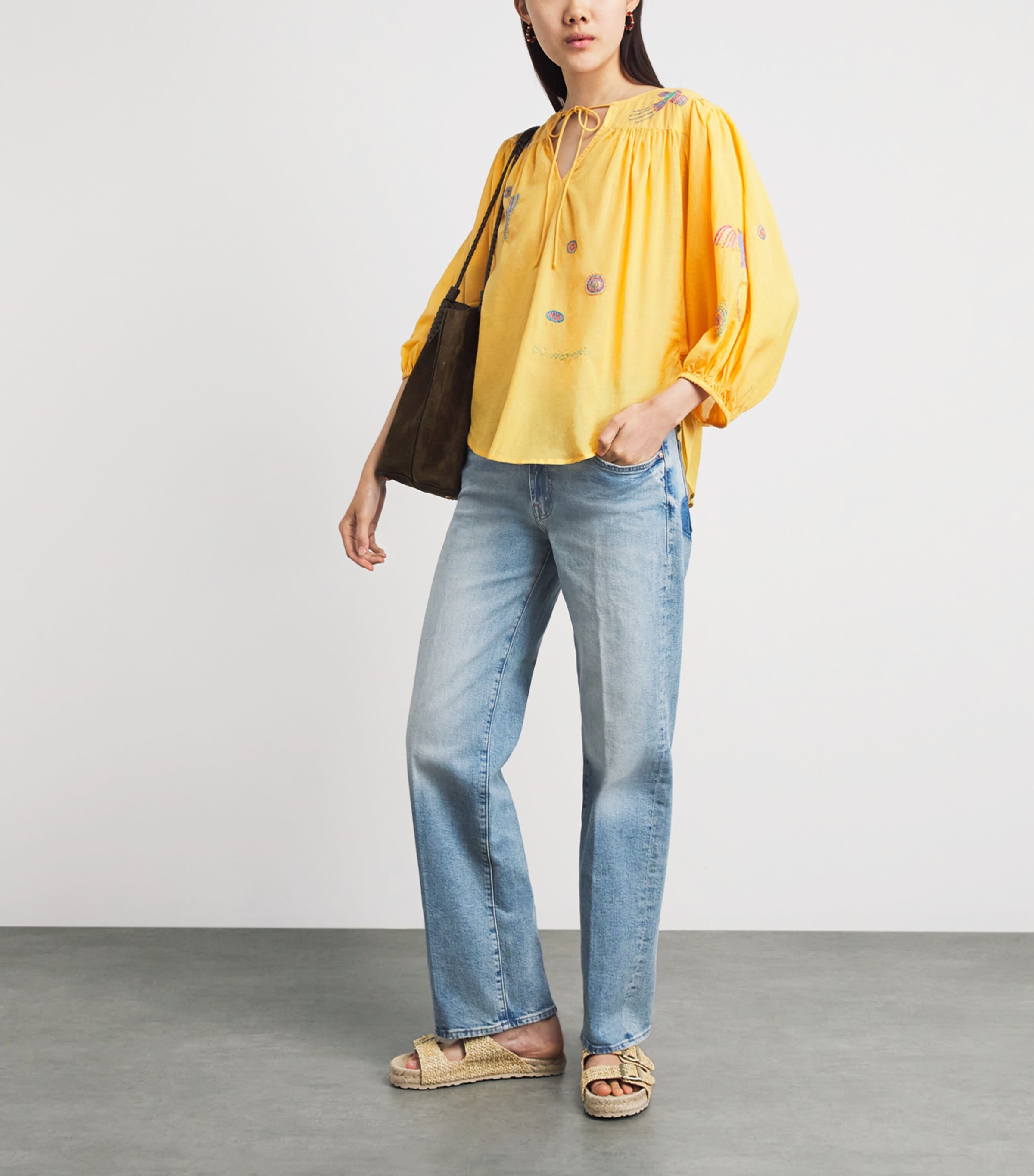 MOTHER Womens The Zip Rambler Skimp Mid-Rise Jeans I Confess Image 2