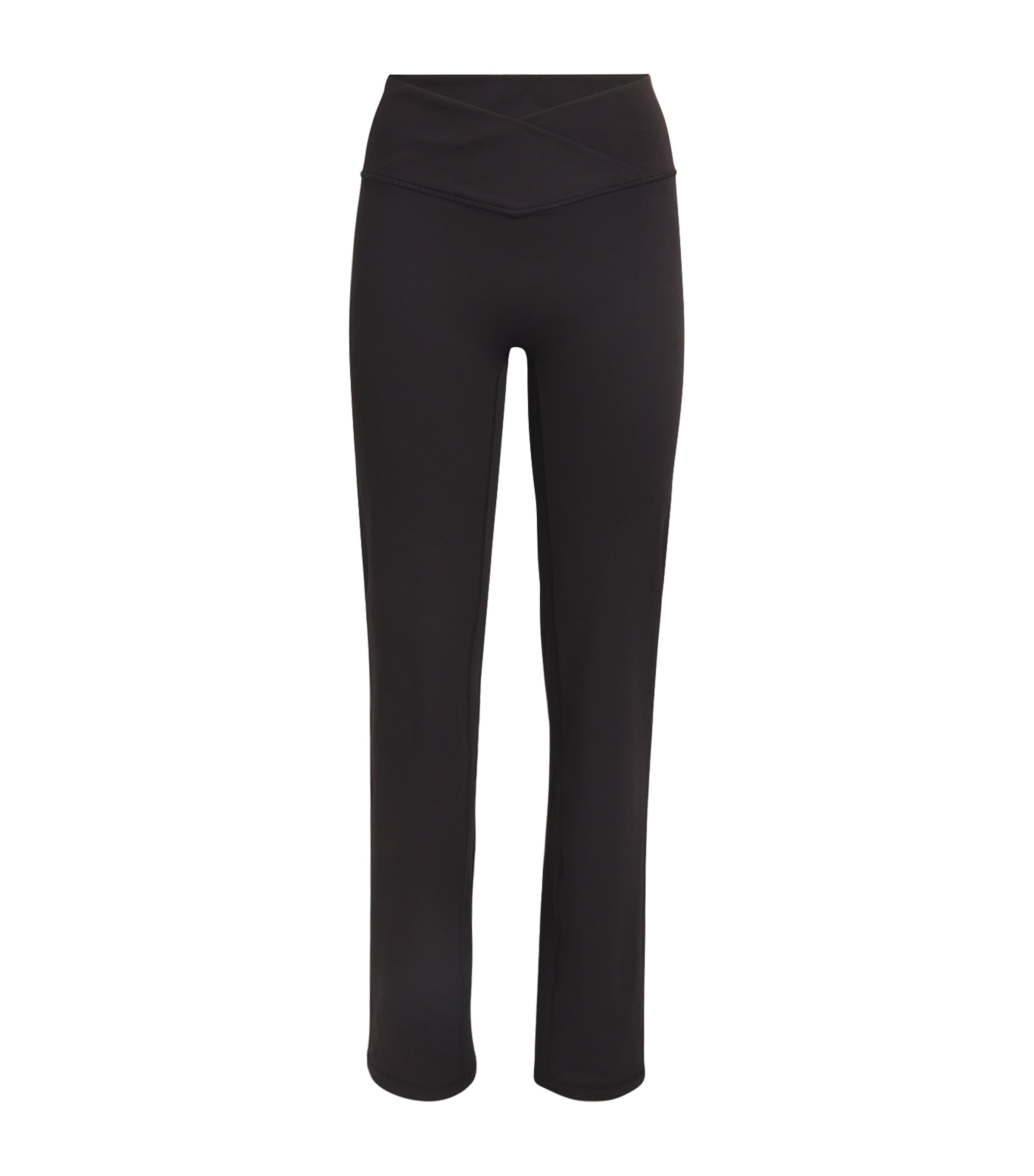 Adanola Ultimate Wrap Over Yoga Trousers In Black