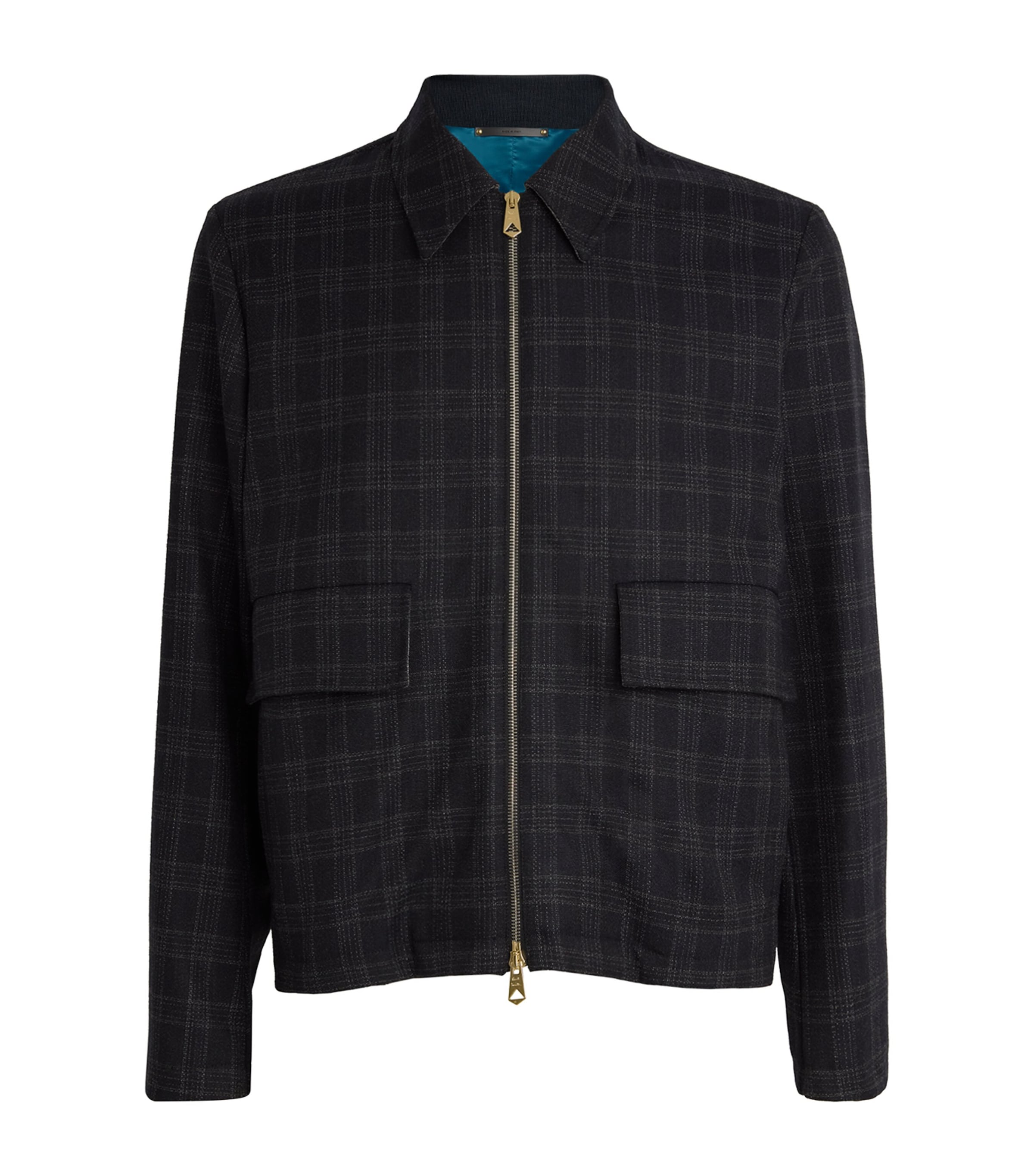 Paul Smith Wool Storm System Jacket In Brown