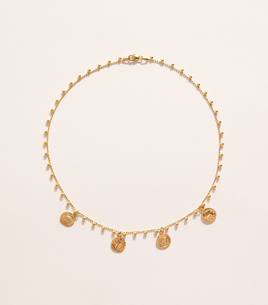 Hermina Athens Gold-Plated Athinules Charm Necklace Gold Image 1