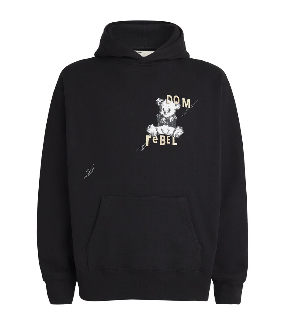 Cotton Gloomy Hoodie BLACK Image 1