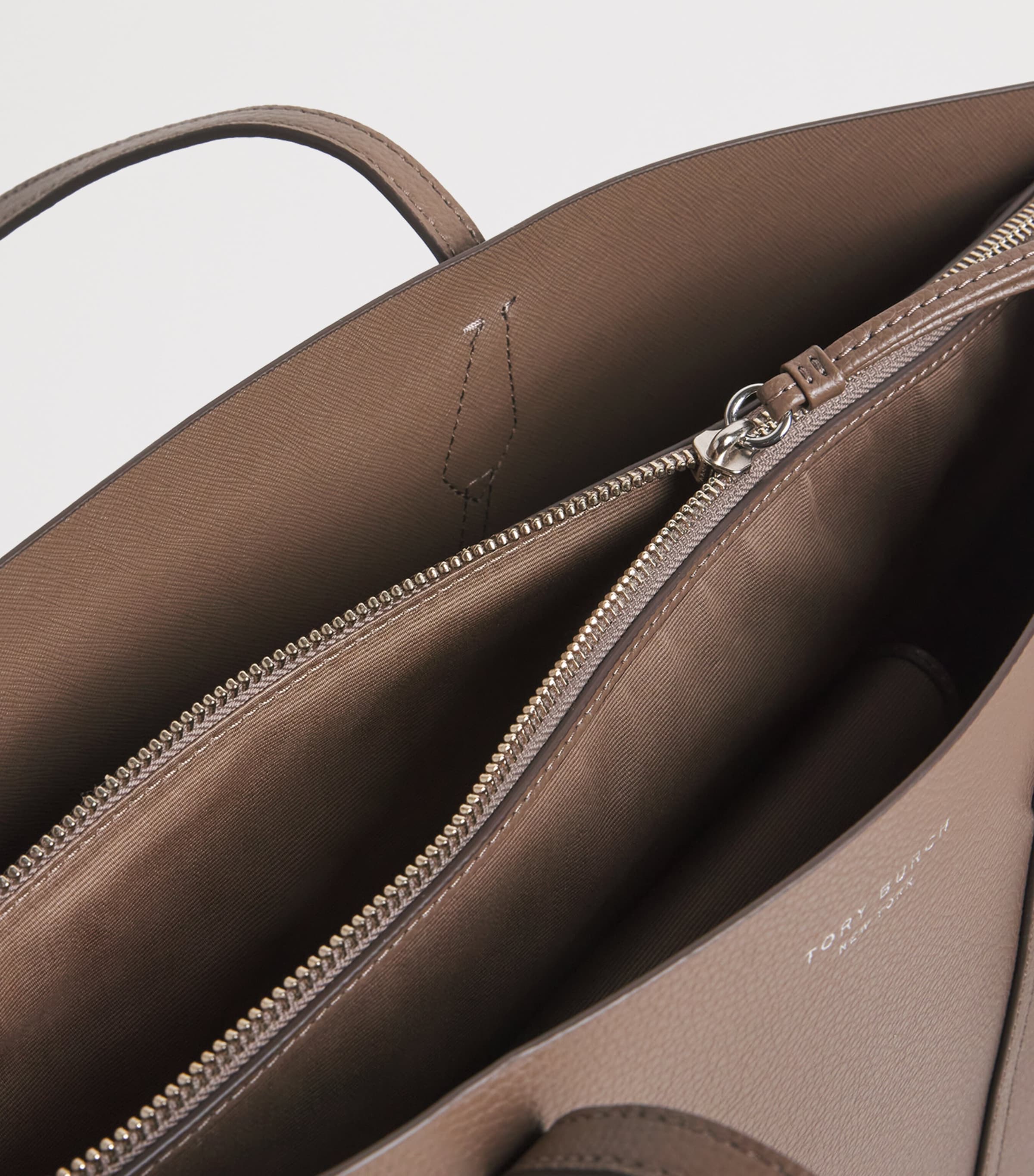 Leather Perry Tote Bag WILD MUSHROOM Image 4