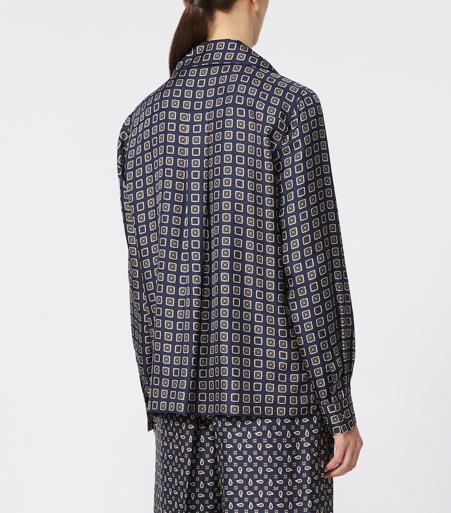 Silk Printed Shirt ULTRAMARINE Image 4