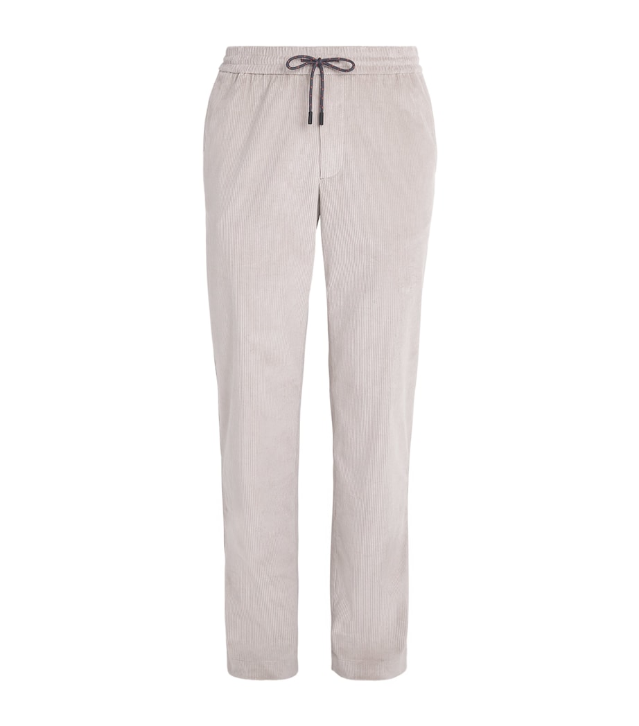 Sease Mens Corduroy Mindset Slim Trousers Pearl Grey Image 1