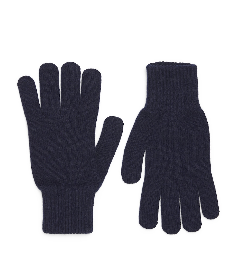 Cashmere Gloves BUAA NAVY Image 1