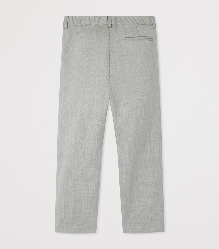 Bonpoint Wool Trousers (10-14 Years) Vert Ardoise Image 2