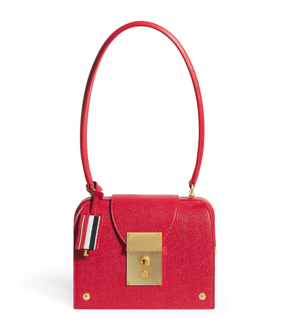 Leather Mrs. Thom Triangle Shoulder Bag RED Image 1