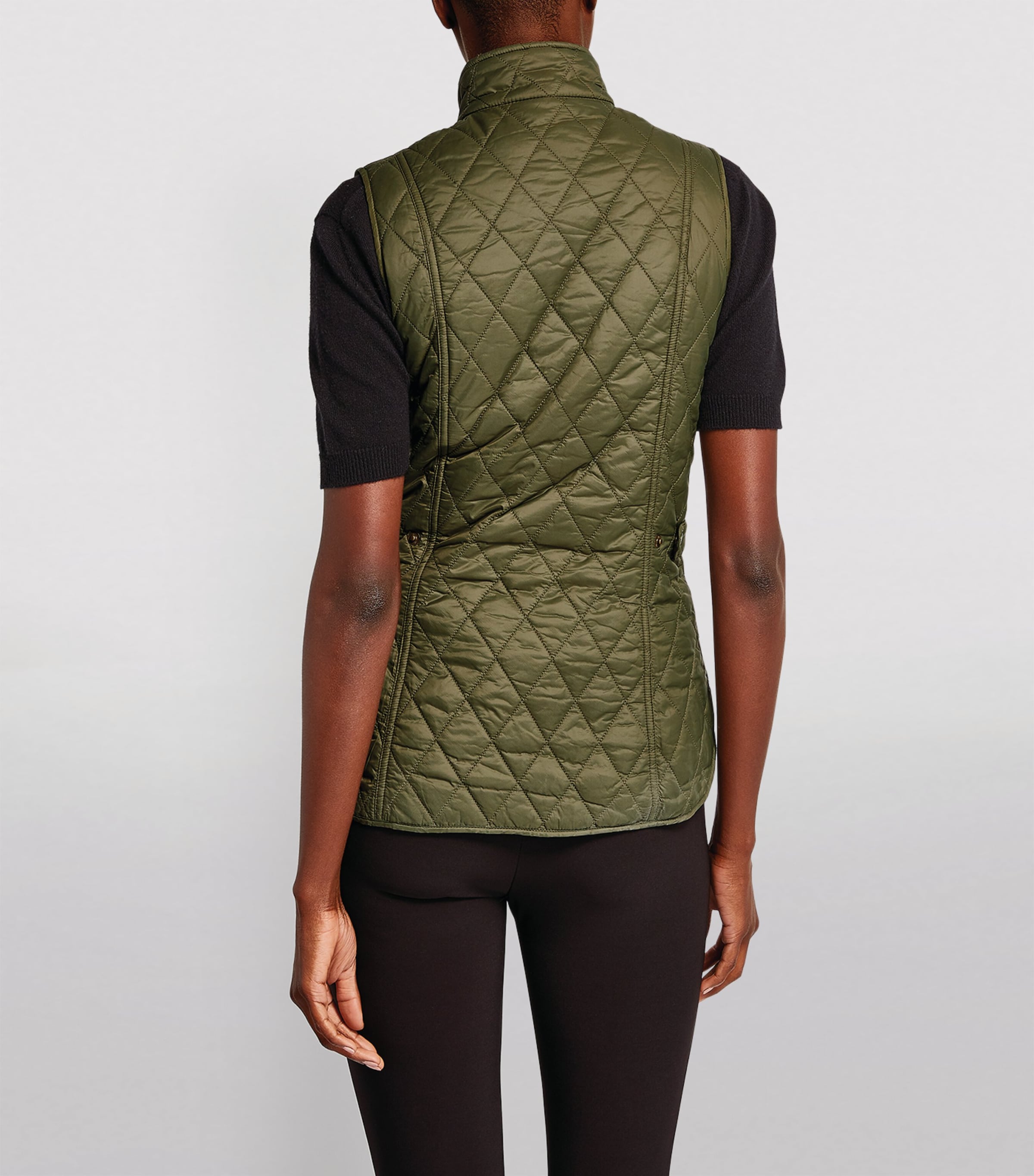 Quilted Otterburn Gilet OLIVE Image 3