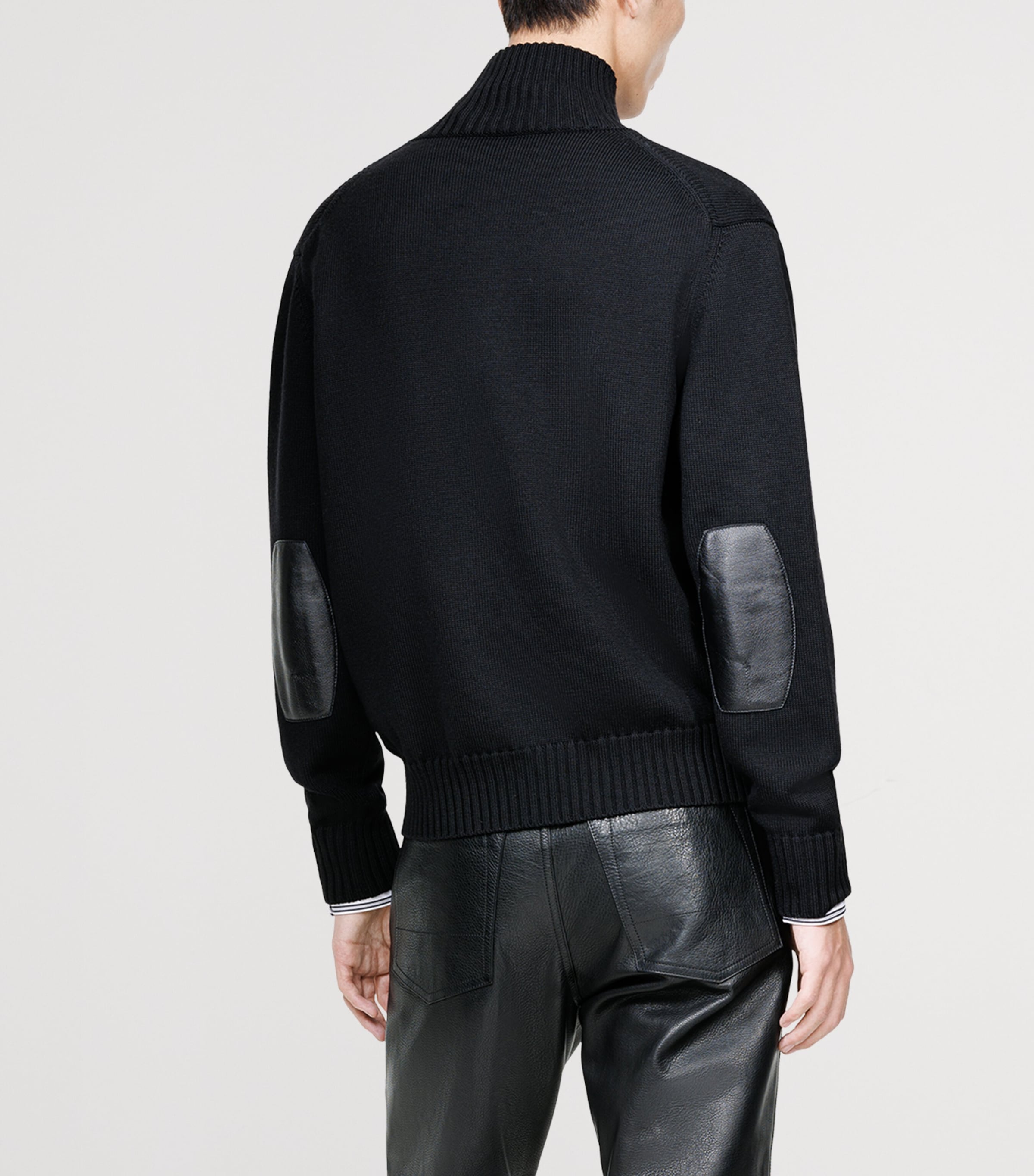 TOM FORD Mens Virgin Wool Zip-Up Sweater Naa Image 4