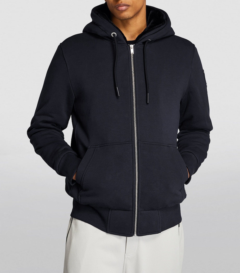 Padded Zip-Front Hoodie NAVY/BLACK - 1207 Image 3