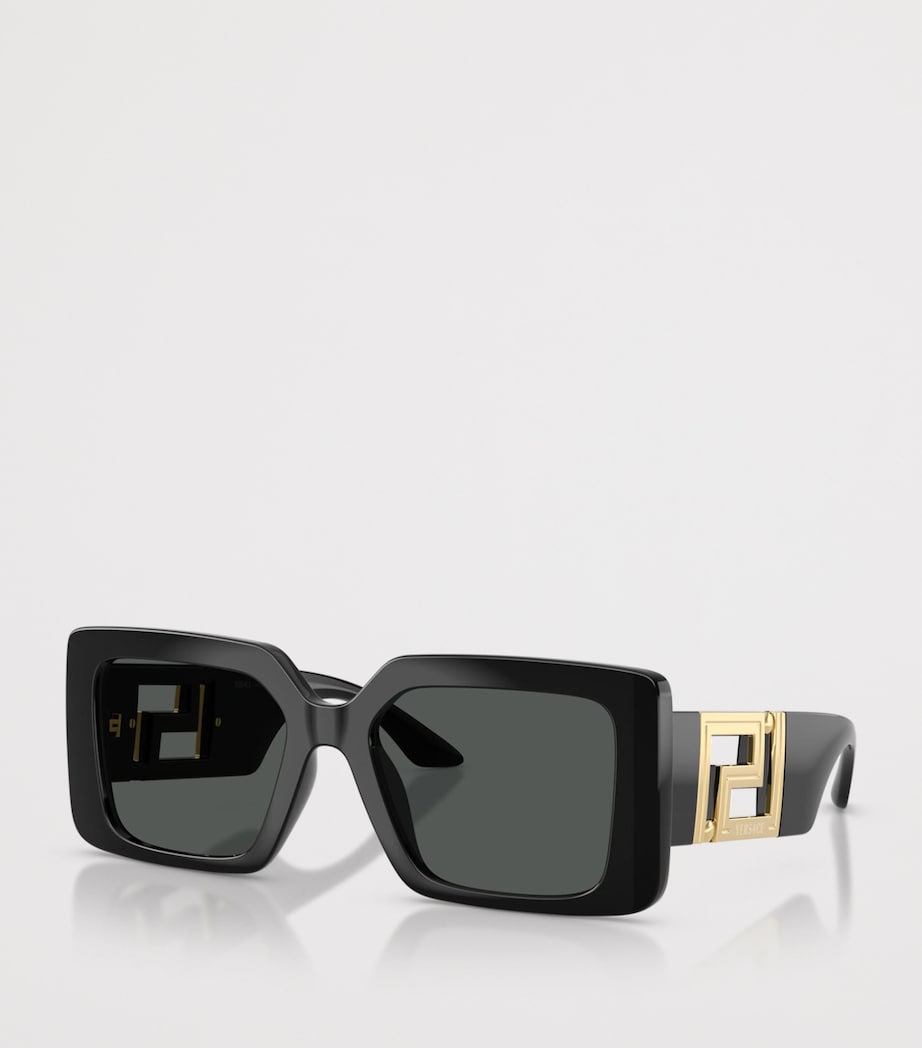 Versace Injected VE4505U Square Sunglasses Black Image 2