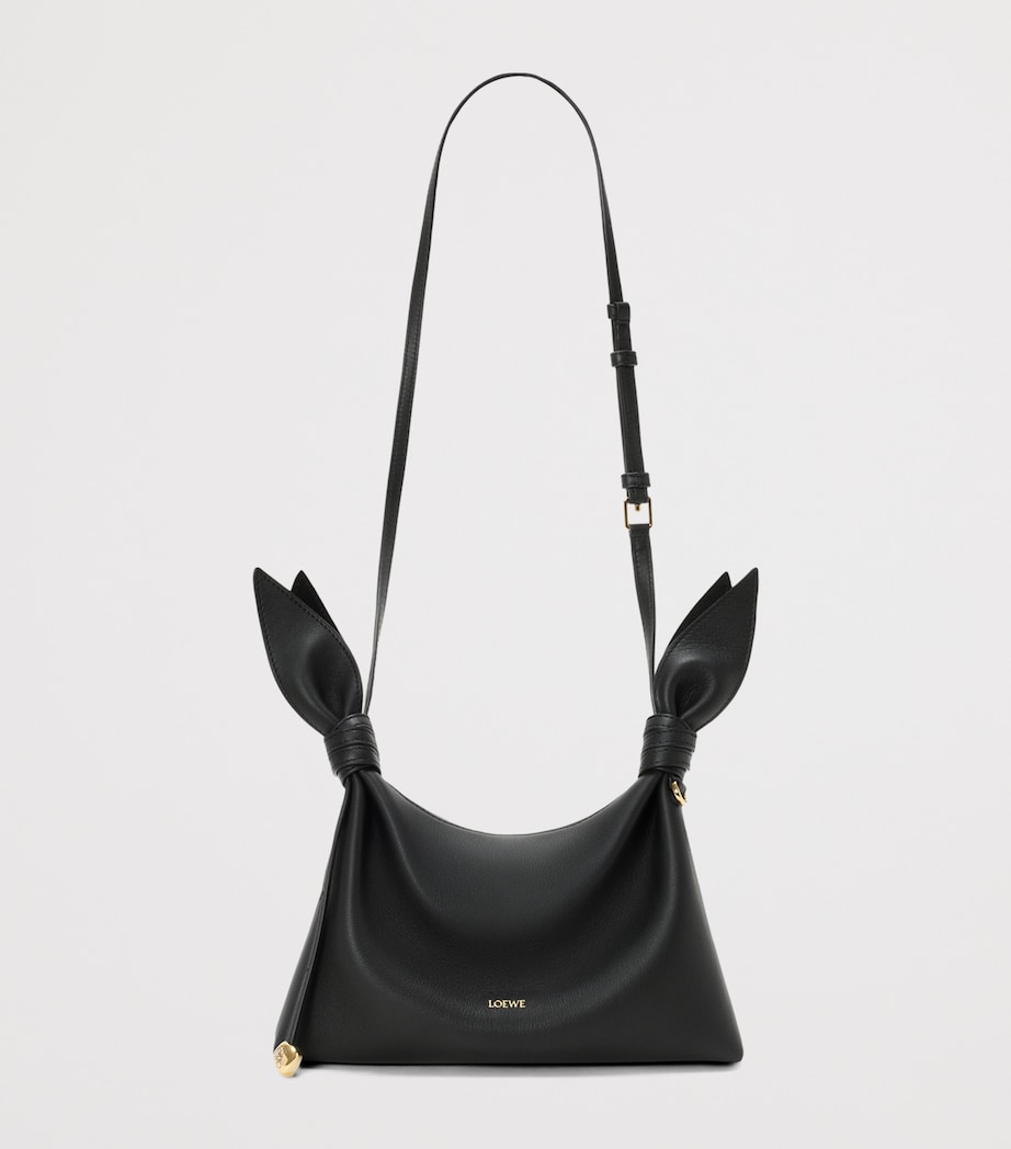 LOEWE Mini Leather Scarf Shoulder Bag Black Image 8