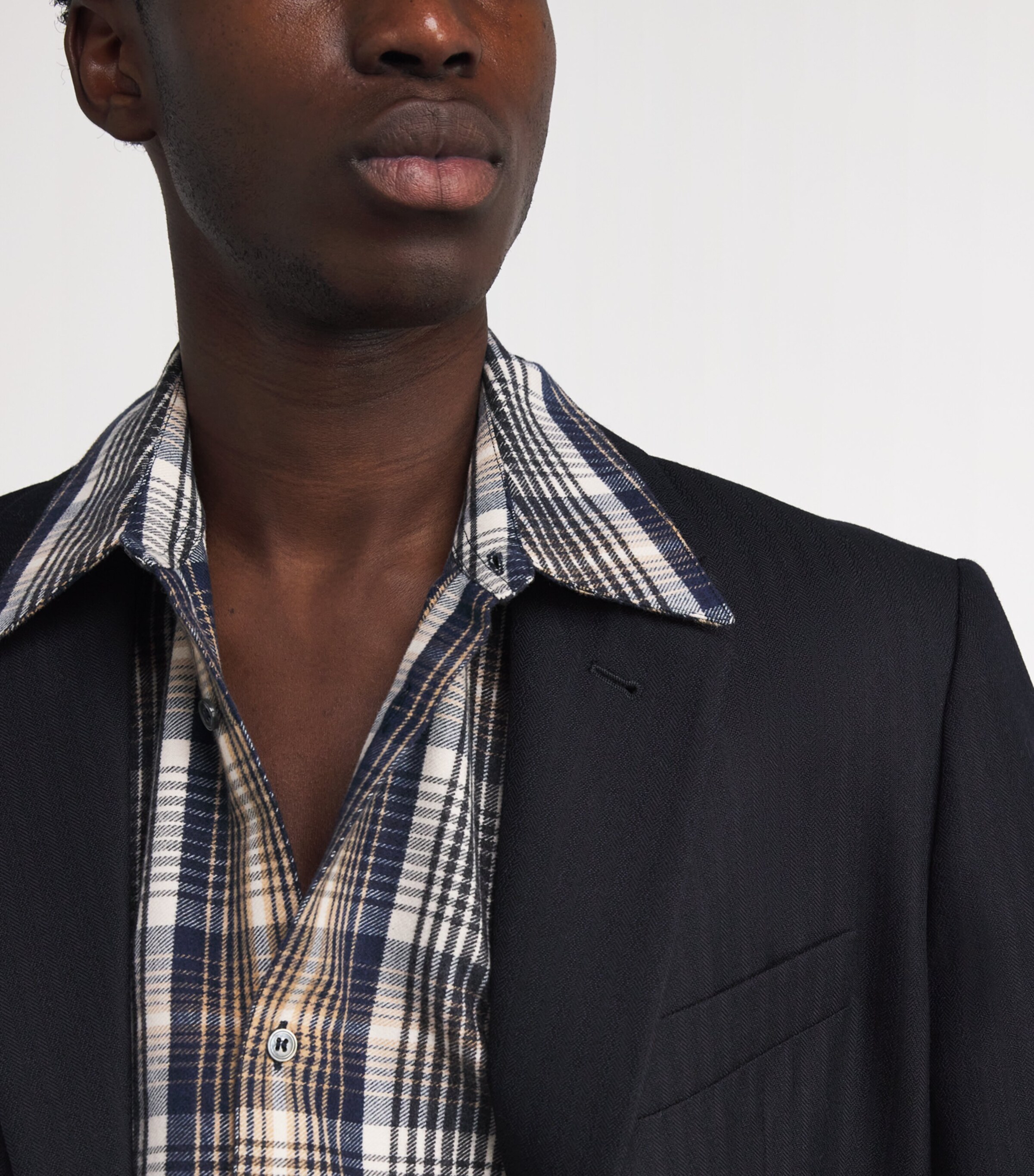 x Aaron Levine Wool Burlington Blazer DARKEST NAVY Image 7