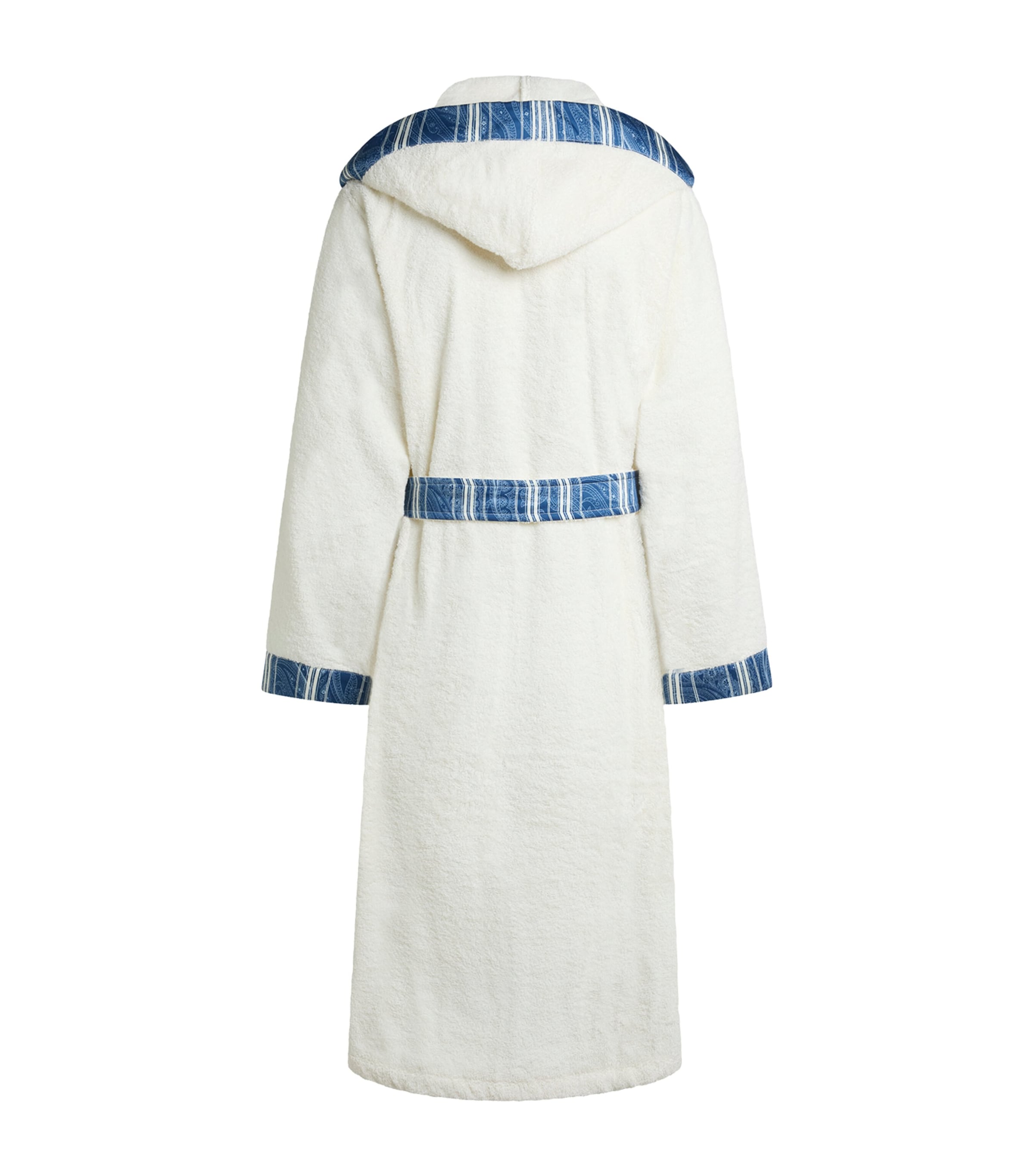 Etro Hooded Amalia Bathrobe Print On Blue Base Image 2