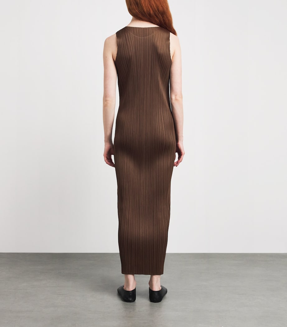 Pleats Please Issey Miyake Womens New Colorful Basics Maxi Dress Image 4