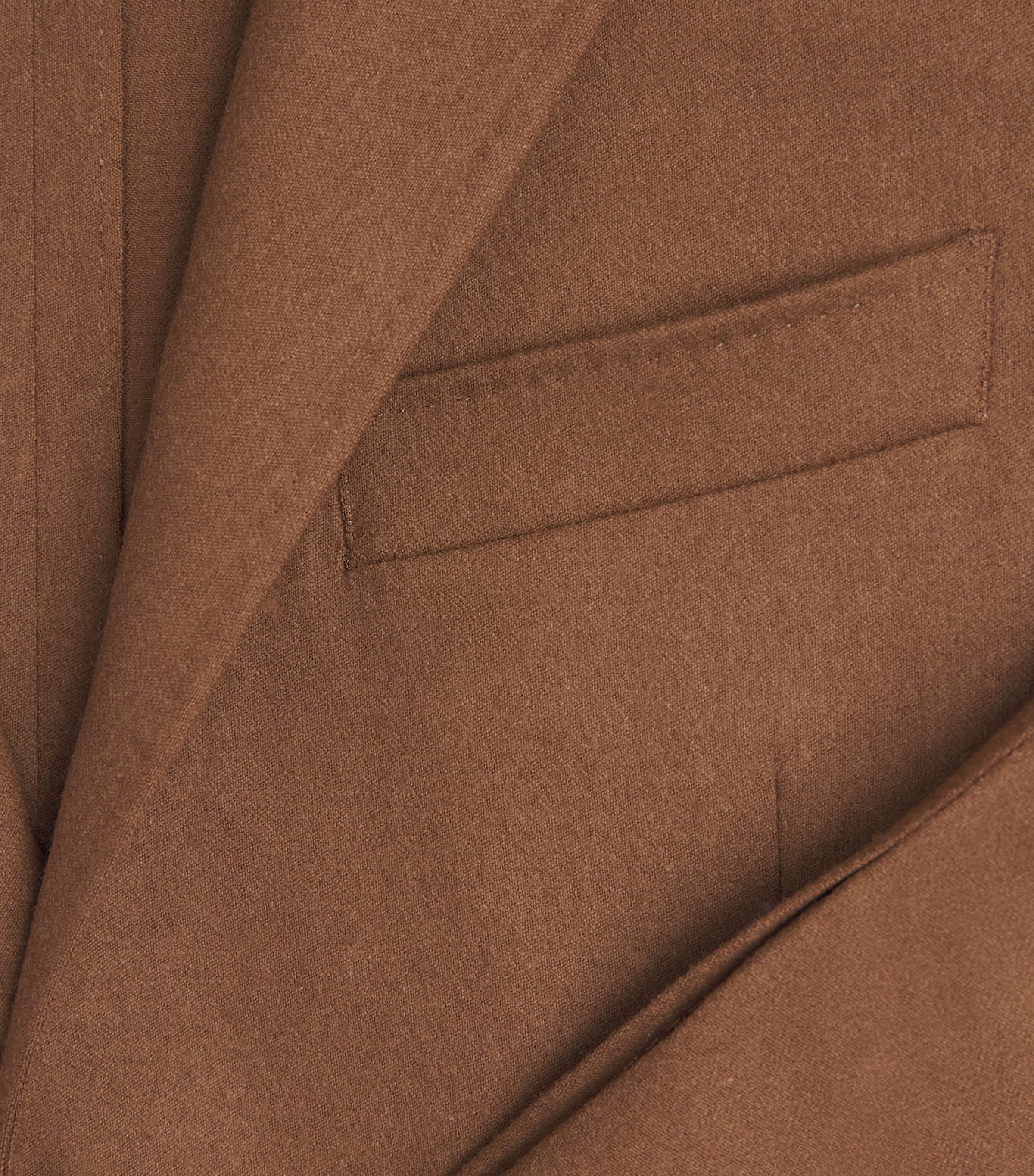 Canali Mens Stretch-Wool Single-Breasted Blazer Image 6