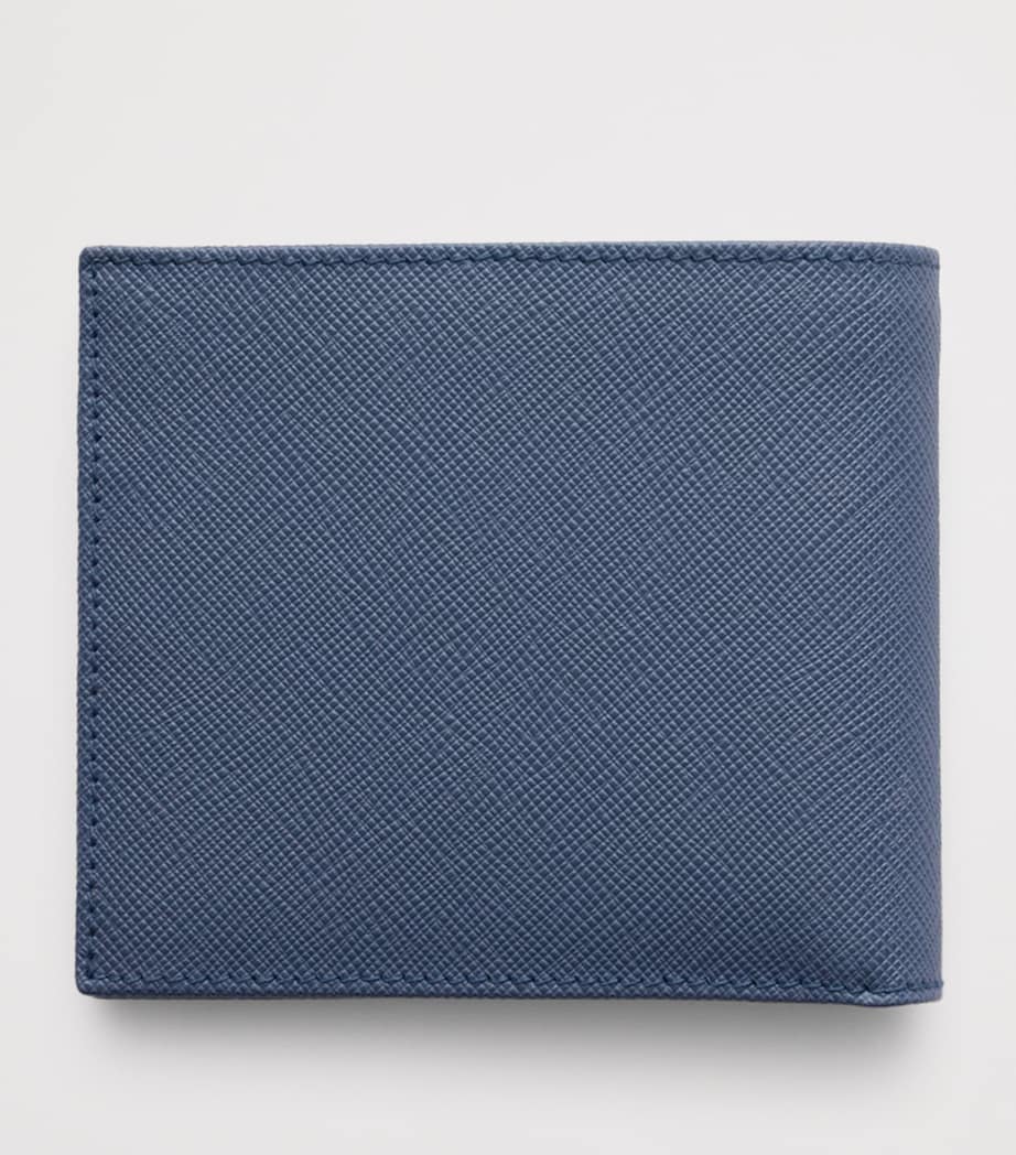 Prada Saffiano Leather Wallet Blue Image 3