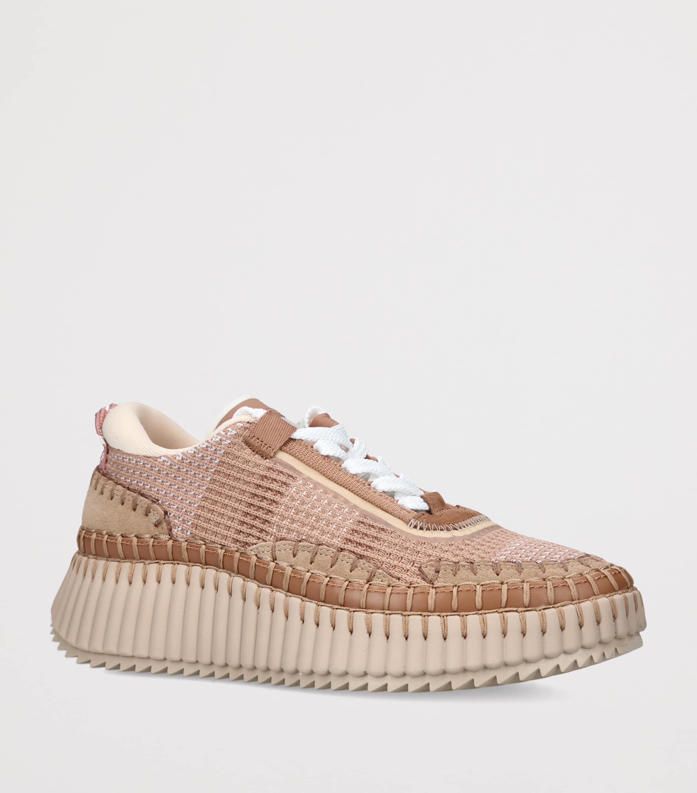 Chloé Nama Runner Sneakers Blush Image 3