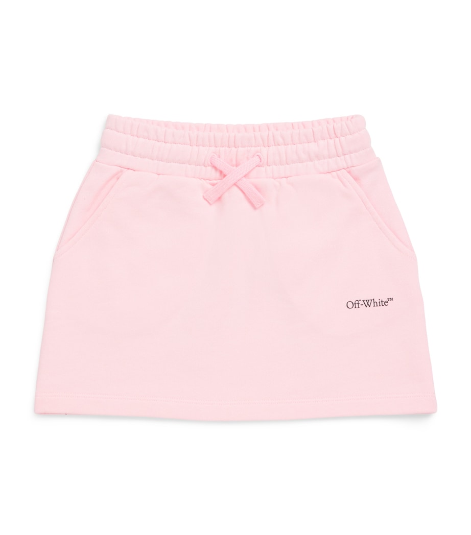 Off-White Kids Cotton Jersey Skirt (4-12+ Years) Ballet Slipper Image 1