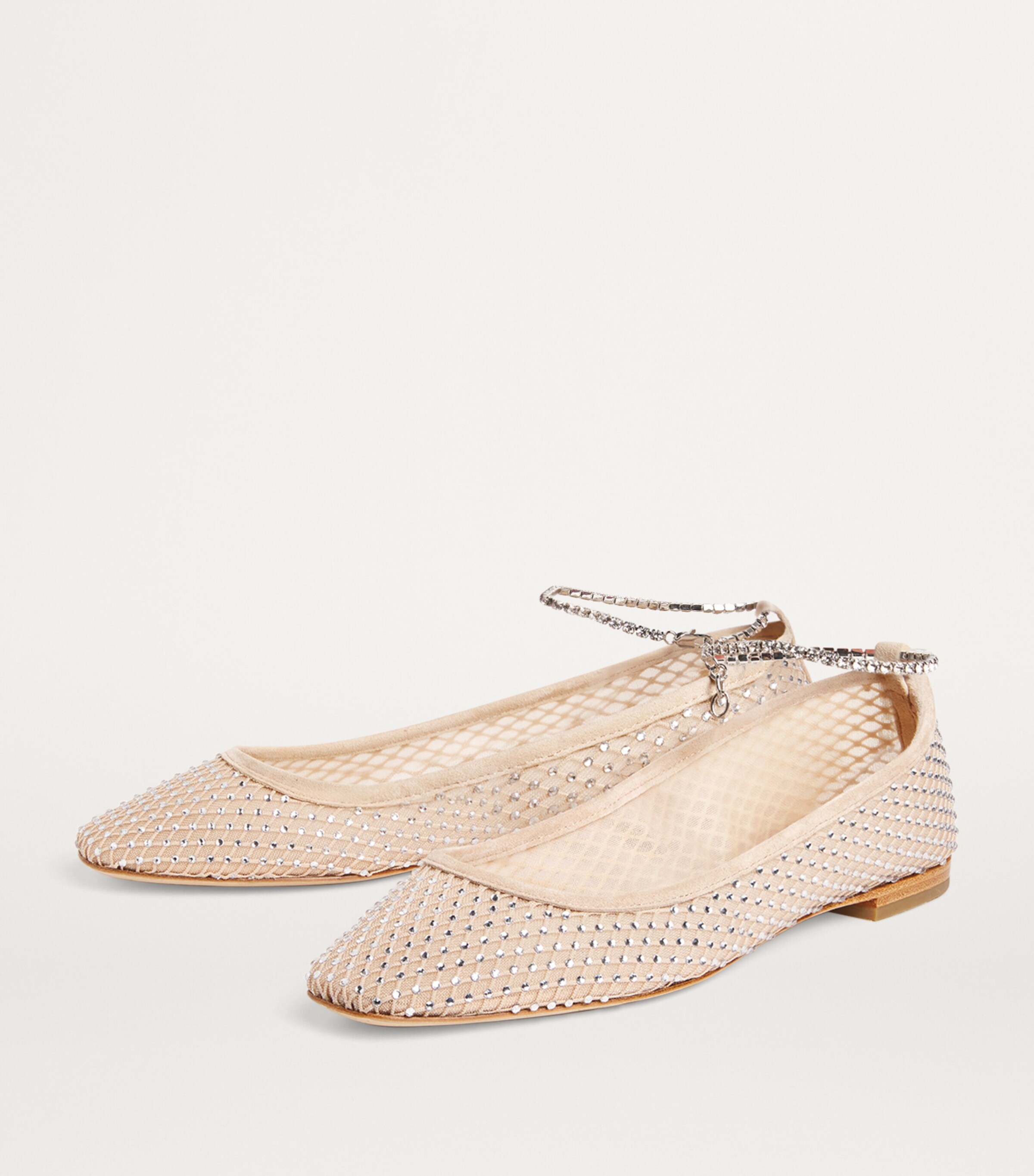 Embellished Janine Ballet Flats NUDE Image 3