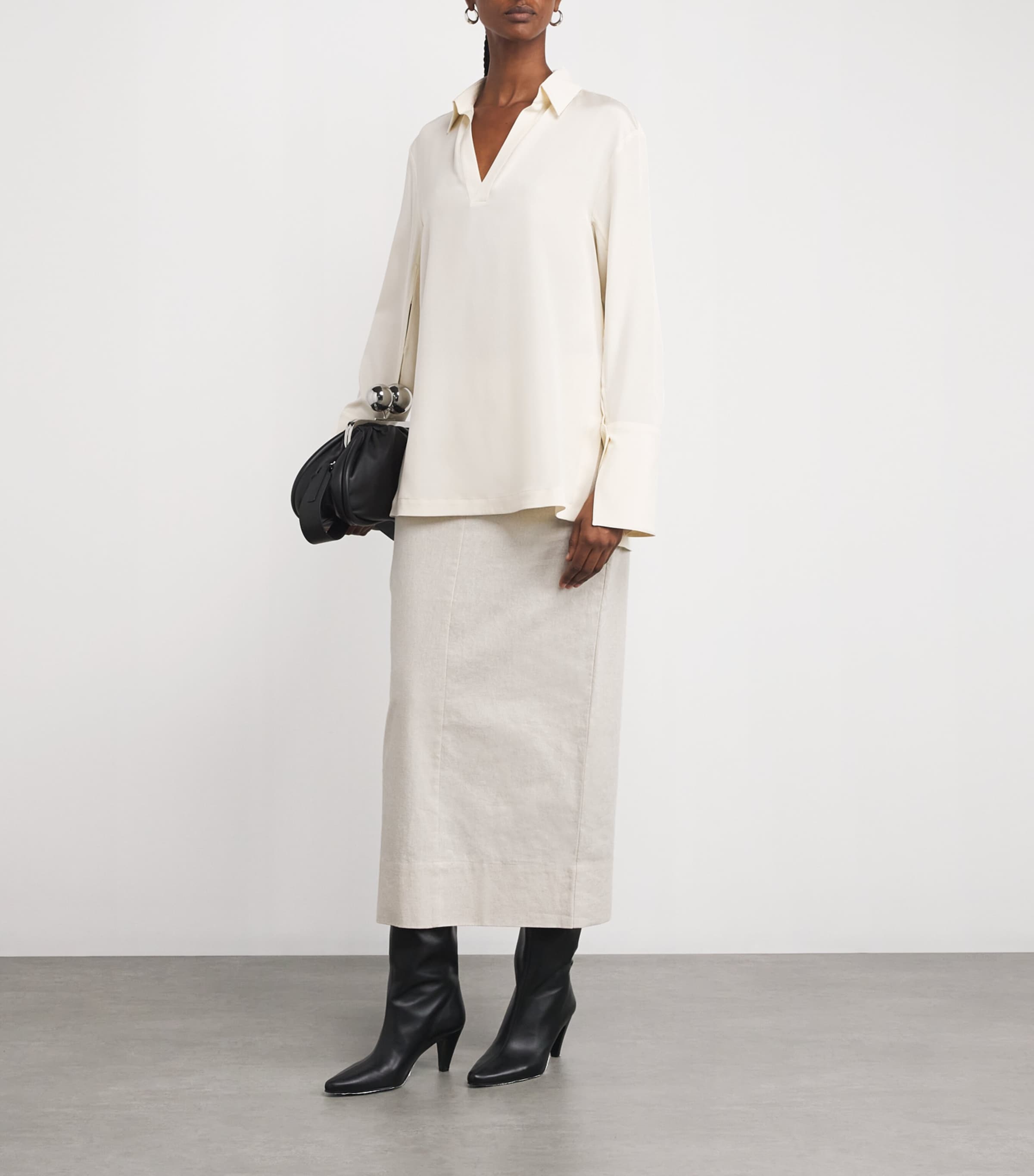 Silk-Blend Shirt IVORY Image 2