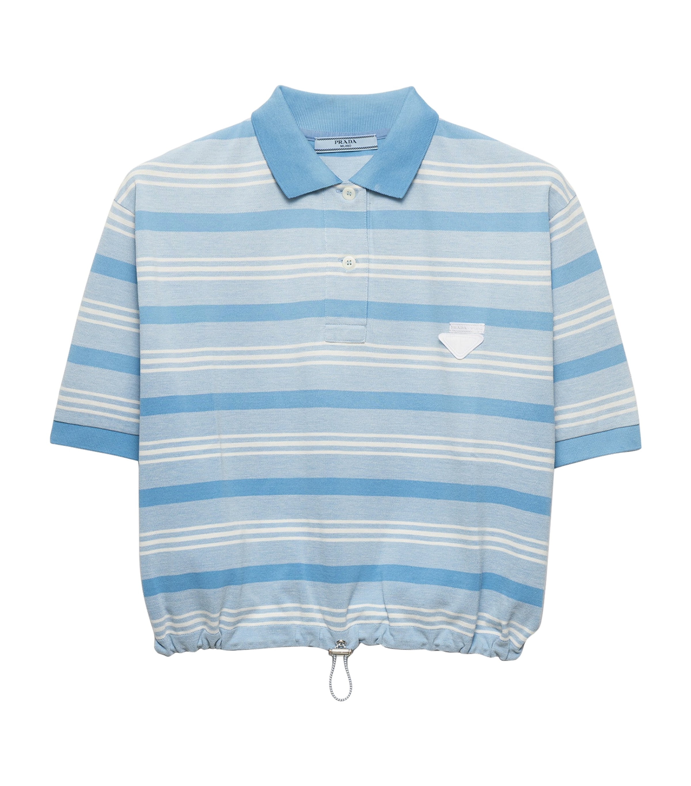 Prada Cotton Piqué Stripe Polo Shirt