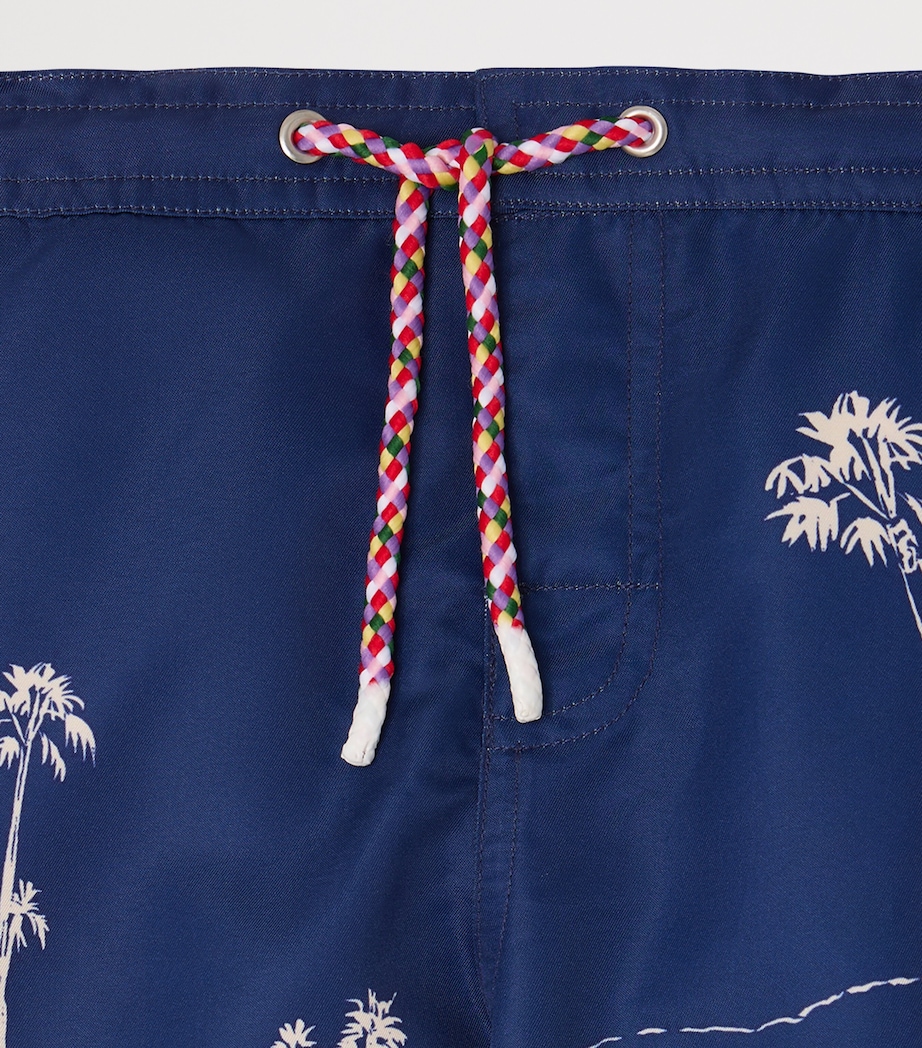 Printed Ariel Swim Shorts (4-8 Years) INDIGO Image 3