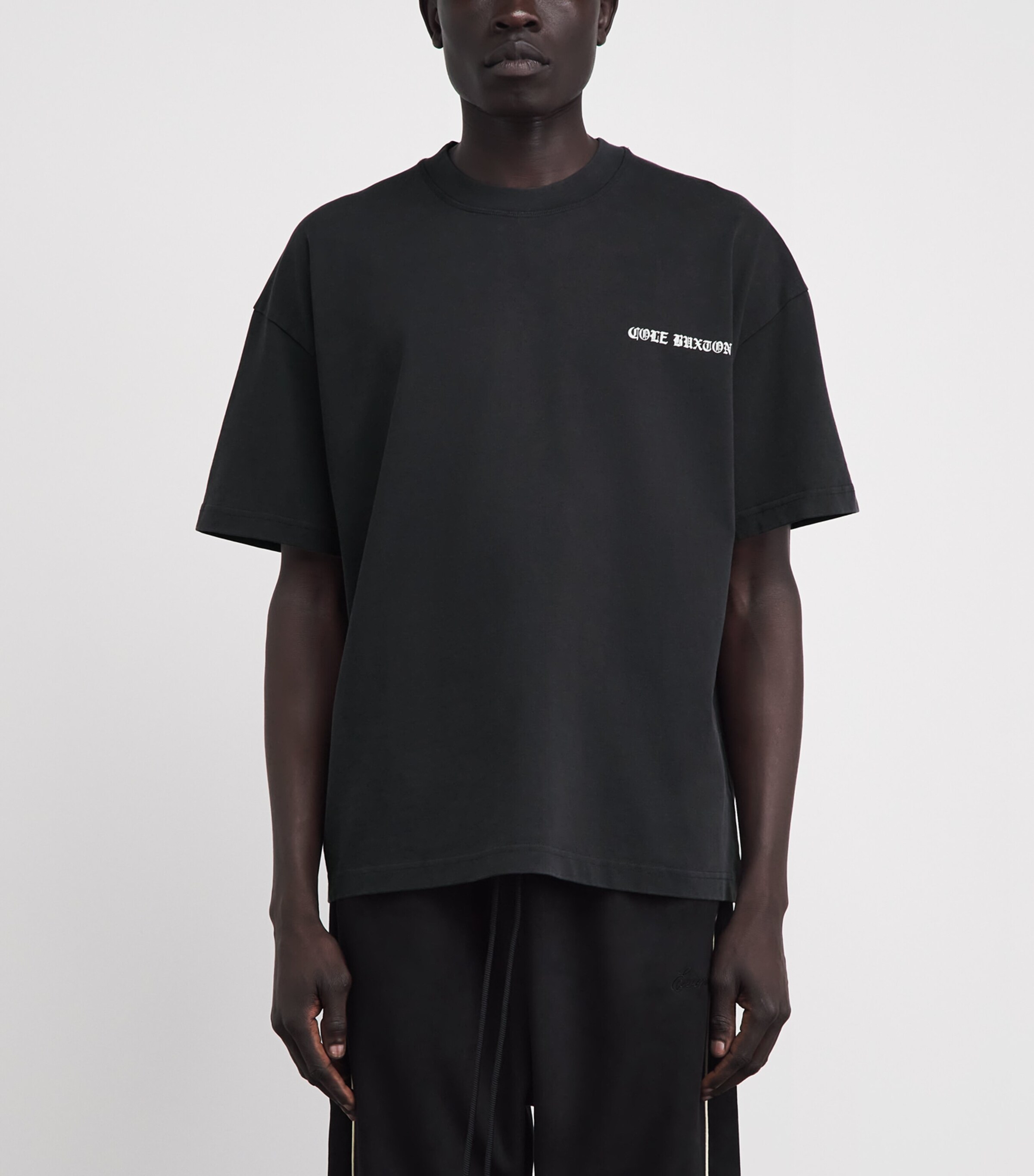 COLE BUXTON Black Cotton Design Studio T-Shirt | Harrods US