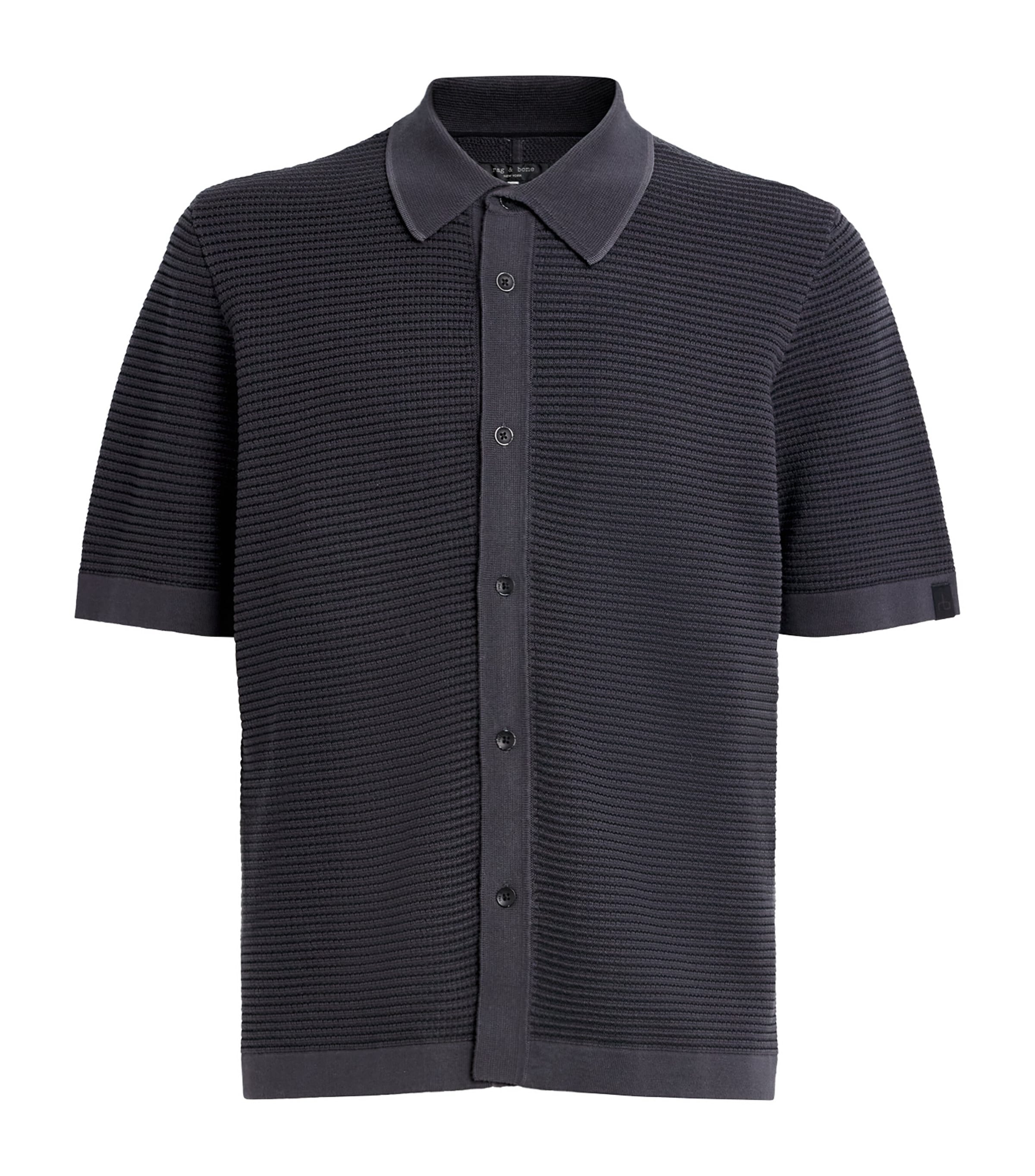 Striped Harvey Shirt WASHED BLACK Image 1