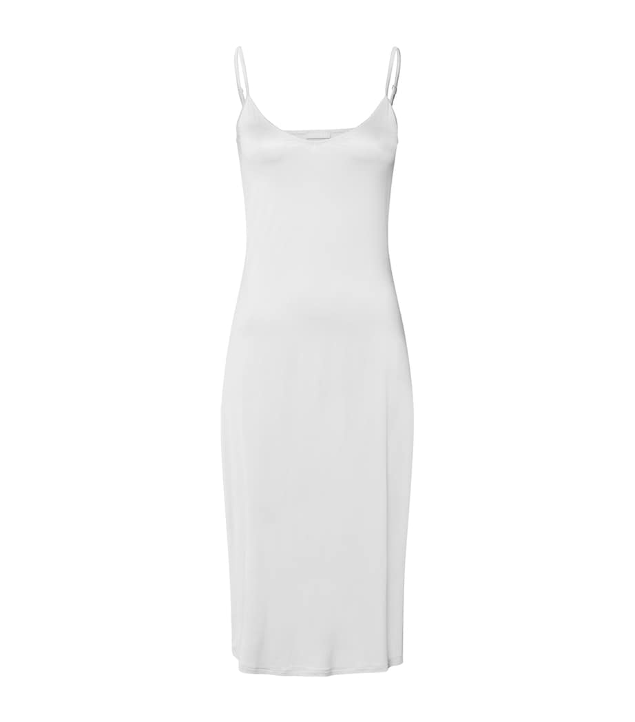 Satin Midi Dress OFF WHITE Image 1