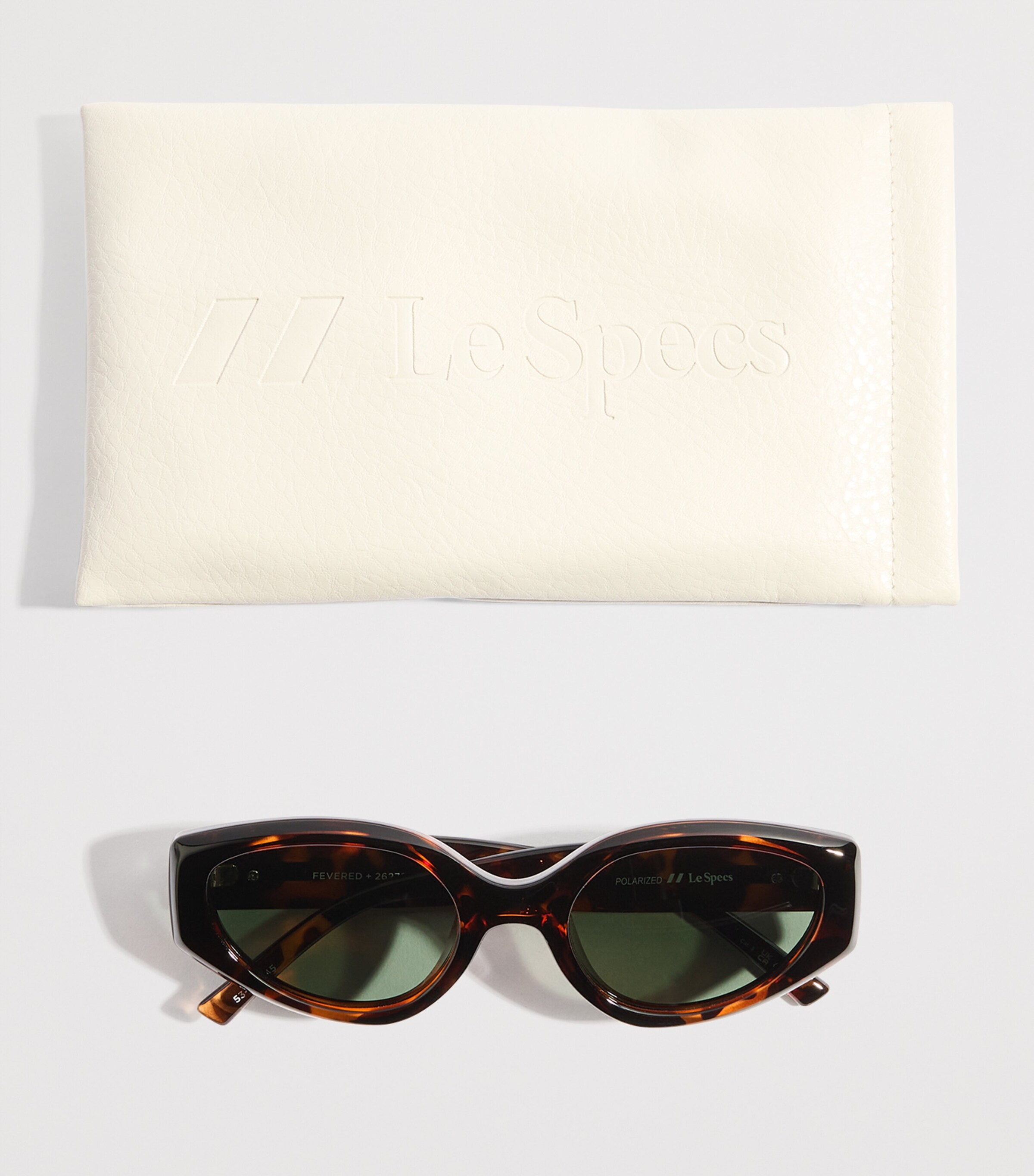Le Specs Tortoiseshell Oval Sunglasses Trtkhk Mon Polarized Image 4