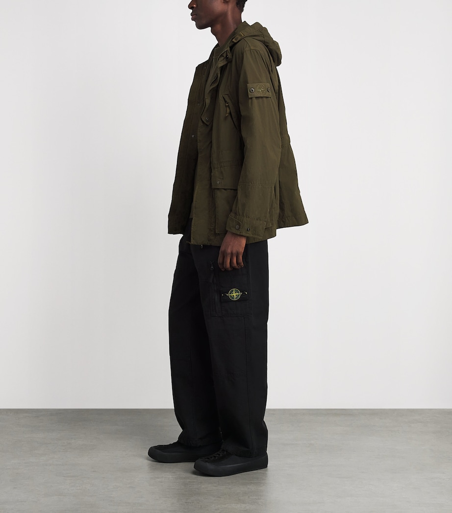 Stone Island Mens Nylon Hooded Jacket Image 2