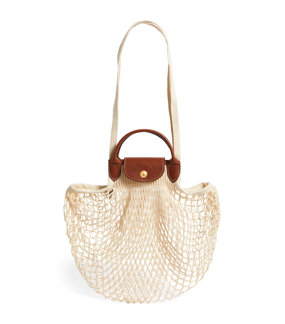Large Le Pliage Filet Mesh Bag 037 ECRU Image 1