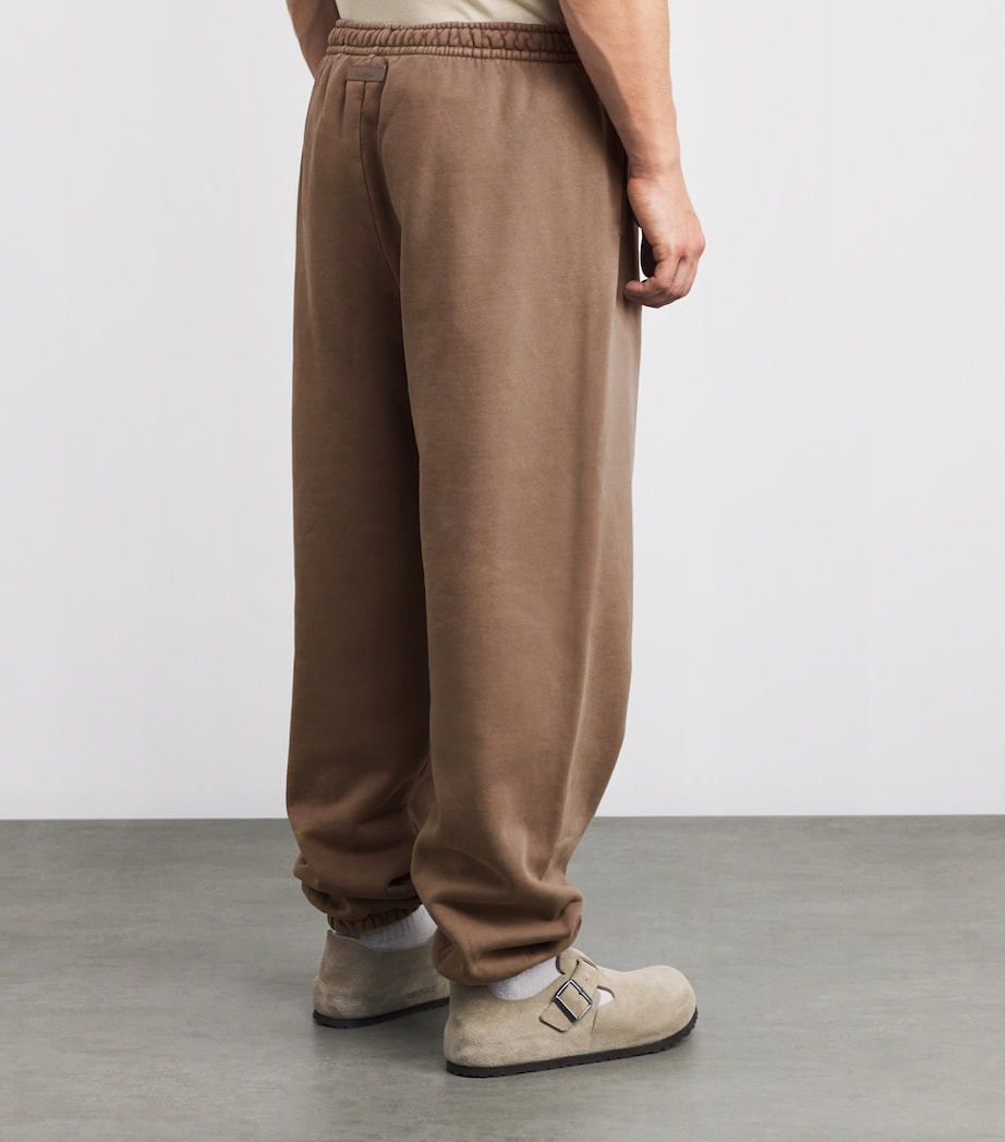 Cotton Fleece Cuffed Sweatpants TRUFFLE Image 4