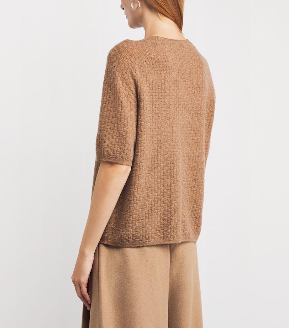 Cashmere Saddle-Shoulder Sweater 0005807 CAMMLLO MLNG Image 4