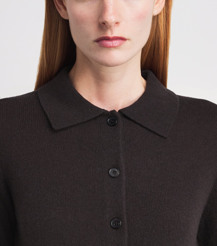 Le Kasha Womens this shirt cardigan from la kasha, organic cashmere Prune Image 3