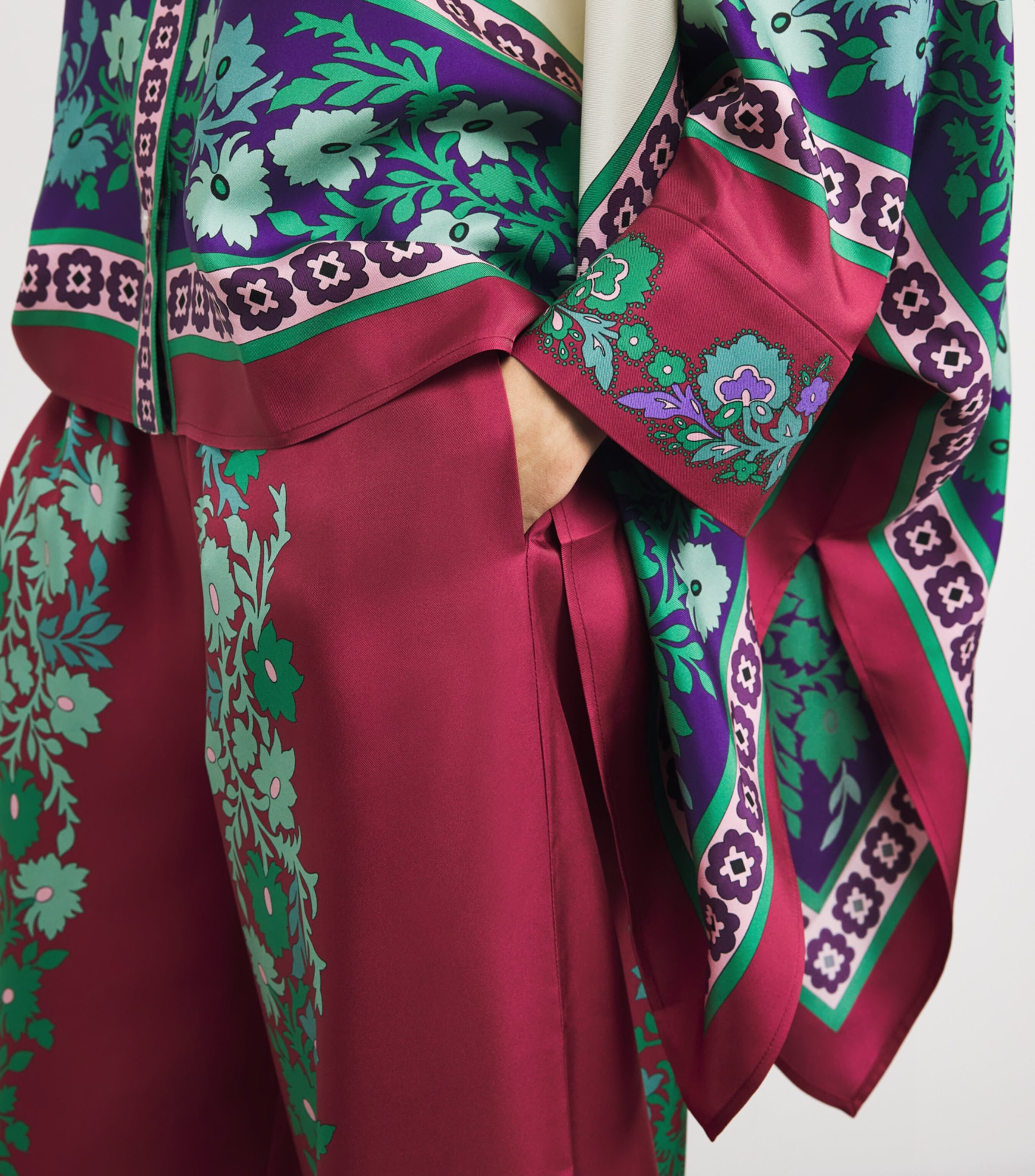 Silk Regalia Print Foulard Shirt RE01REGALIA PLACEE Image 6