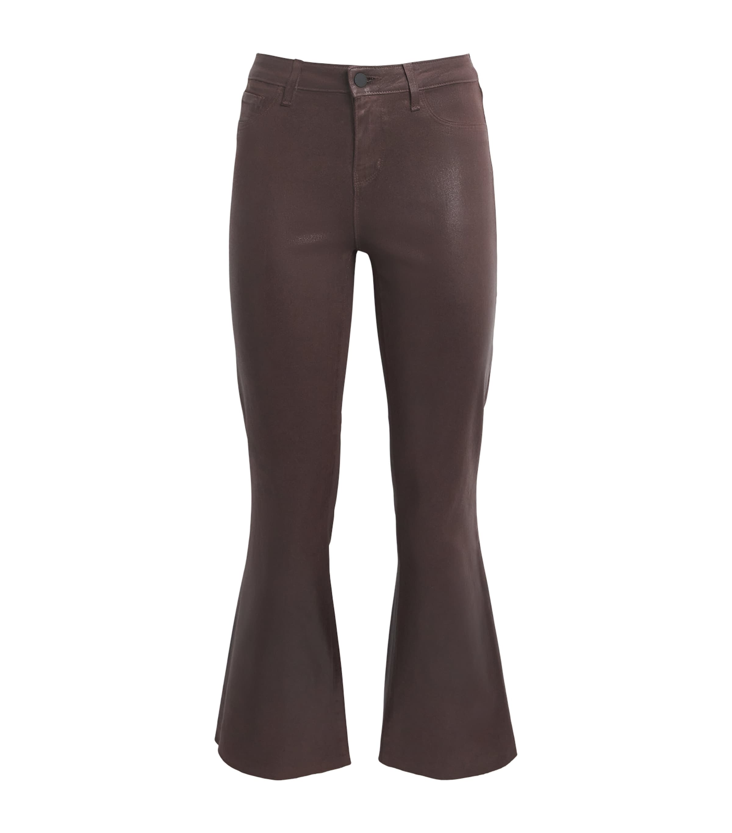 Coated Kendra Flared Jeans CHOCOLATE COATED Image 1
