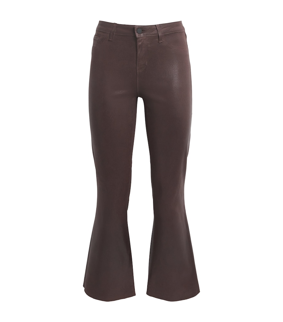 Coated Kendra Flared Jeans CHOCOLATE COATED Image 1