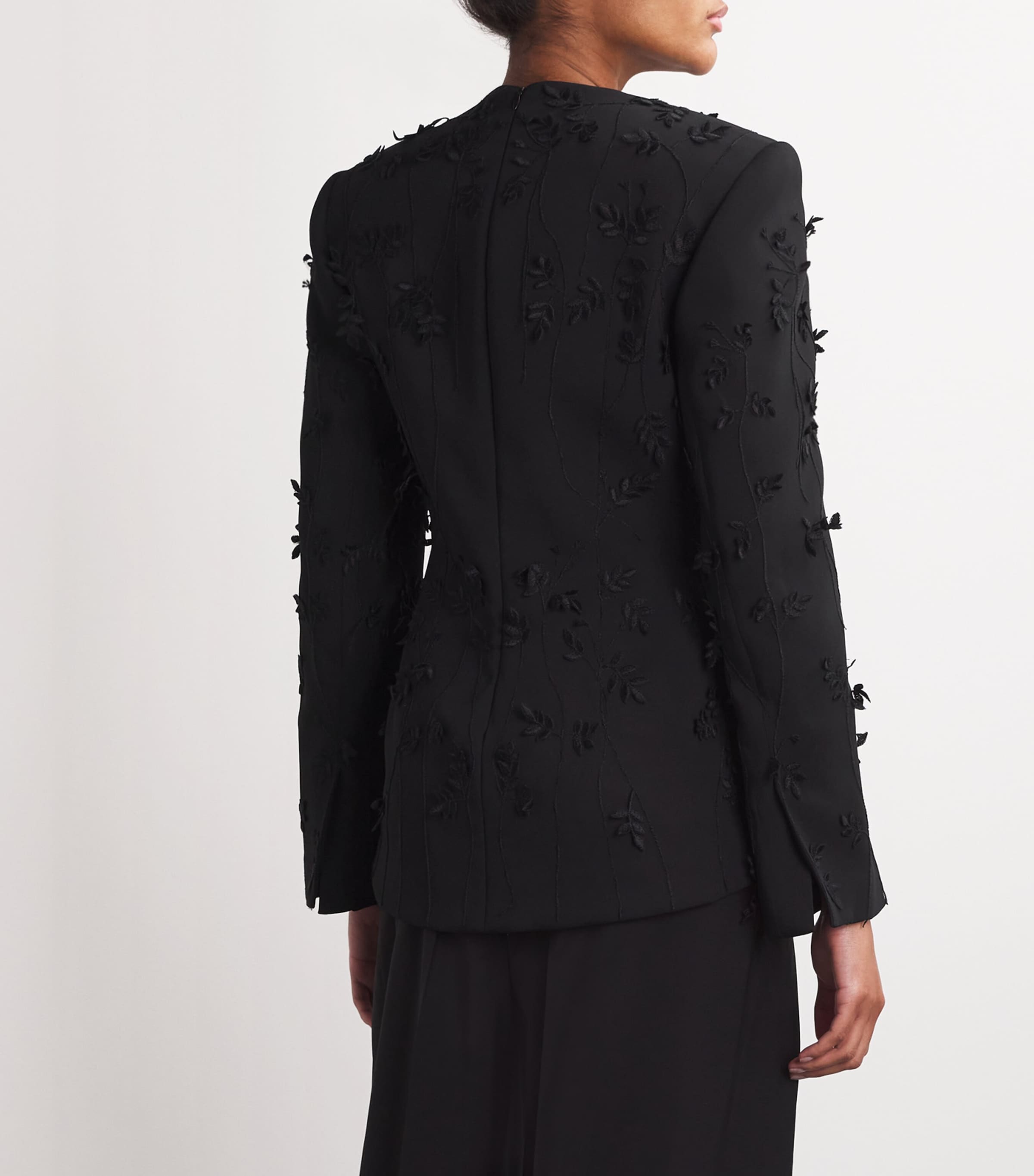 Amir Al Kasm Womens Jasmine Leaves Top Black Image 4
