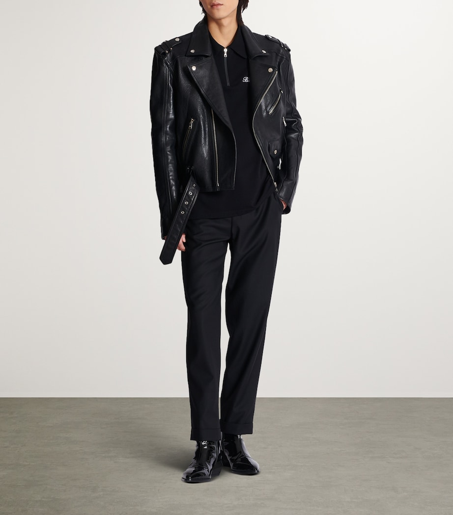 Embroidered Logo Polo Shirt EAB NOIR/BLANC Image 3