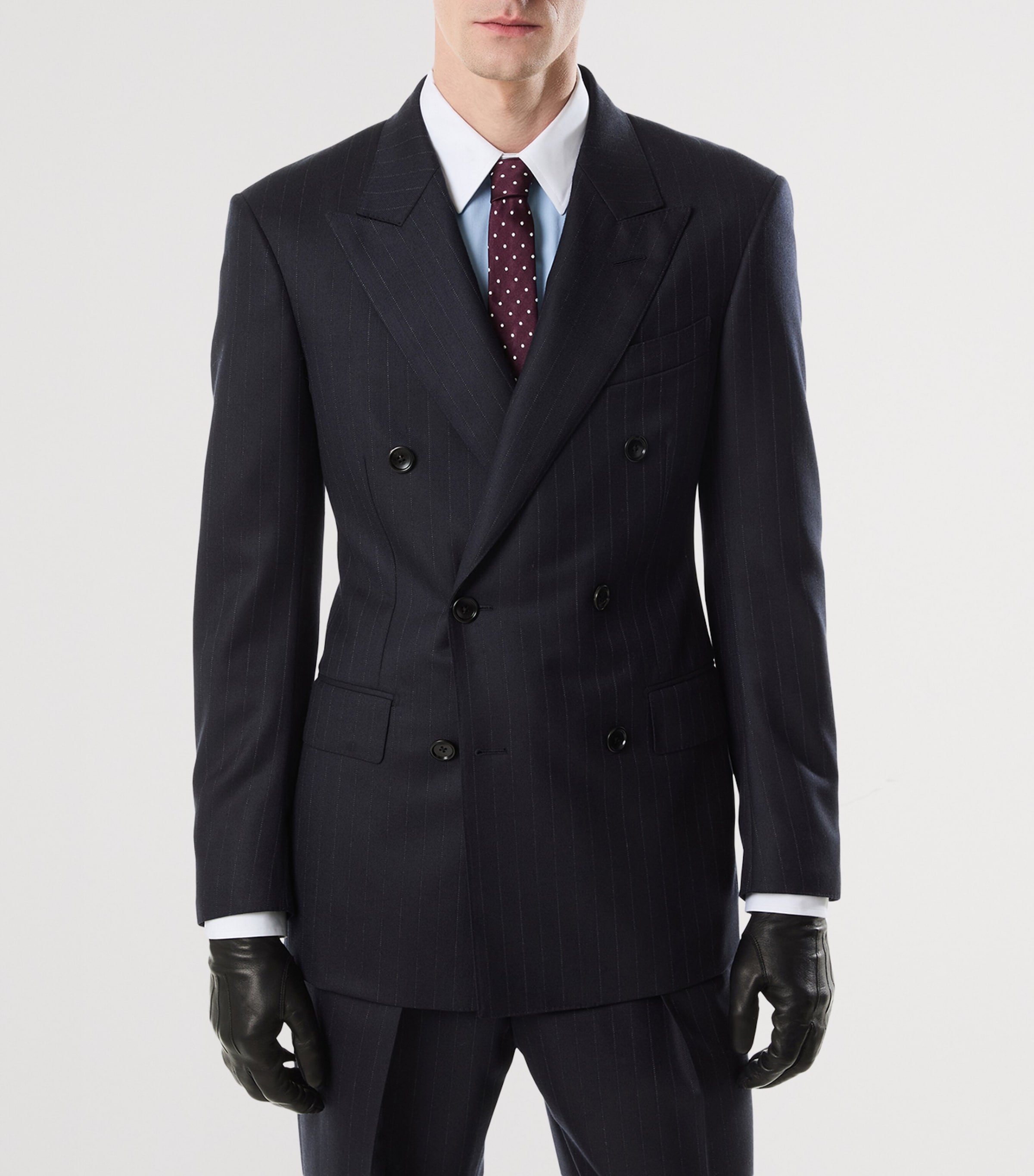 Wool Pinstripe Blazer UCC Image 4