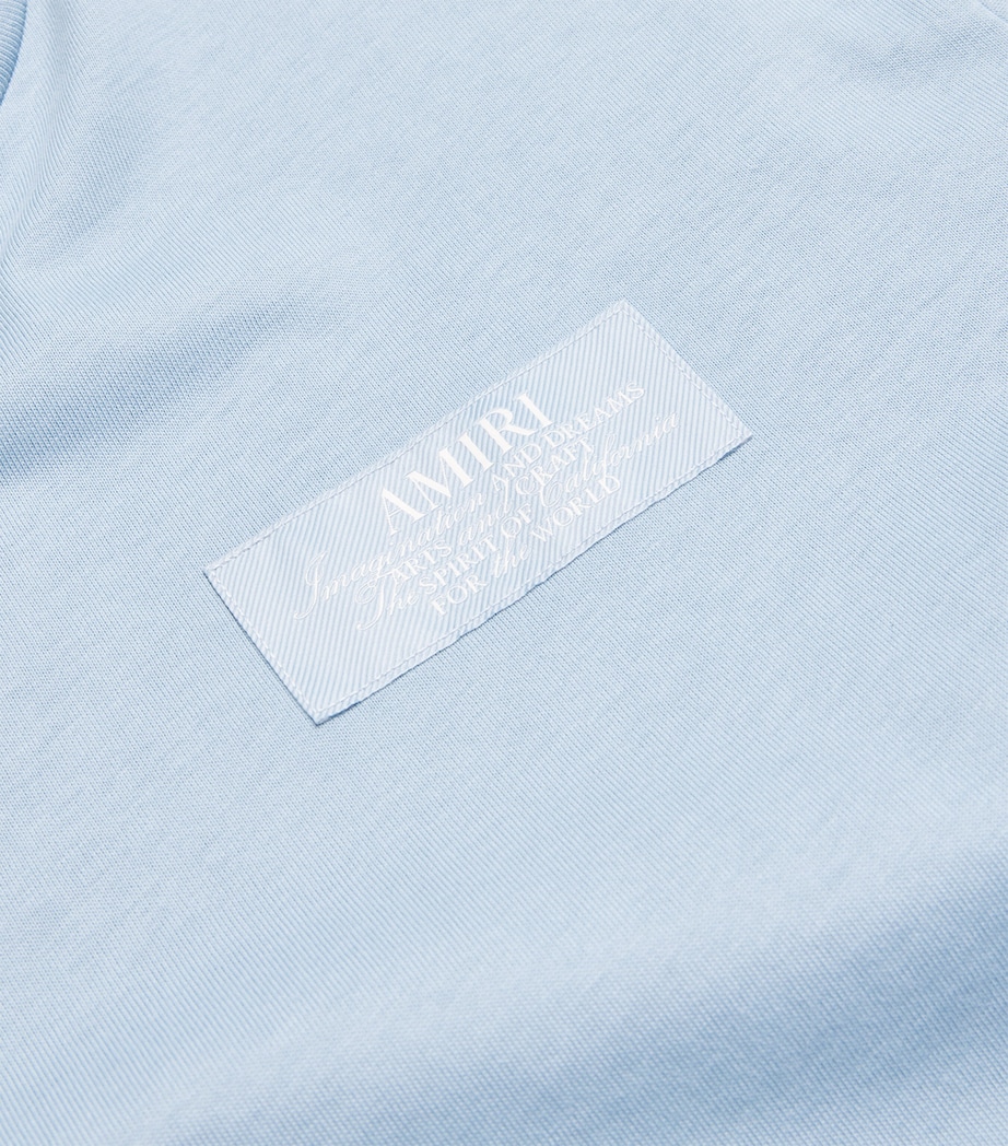 Cotton Spirit Logo T-Shirt ASHLEY BLUE Image 5