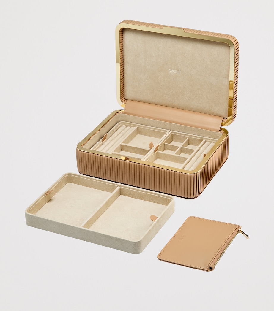 WOLF Medium Bella Jewellery Box Mocha Image 6