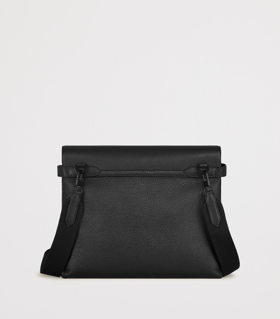 Montblanc Small Grained Leather Briefcase Black Image 2