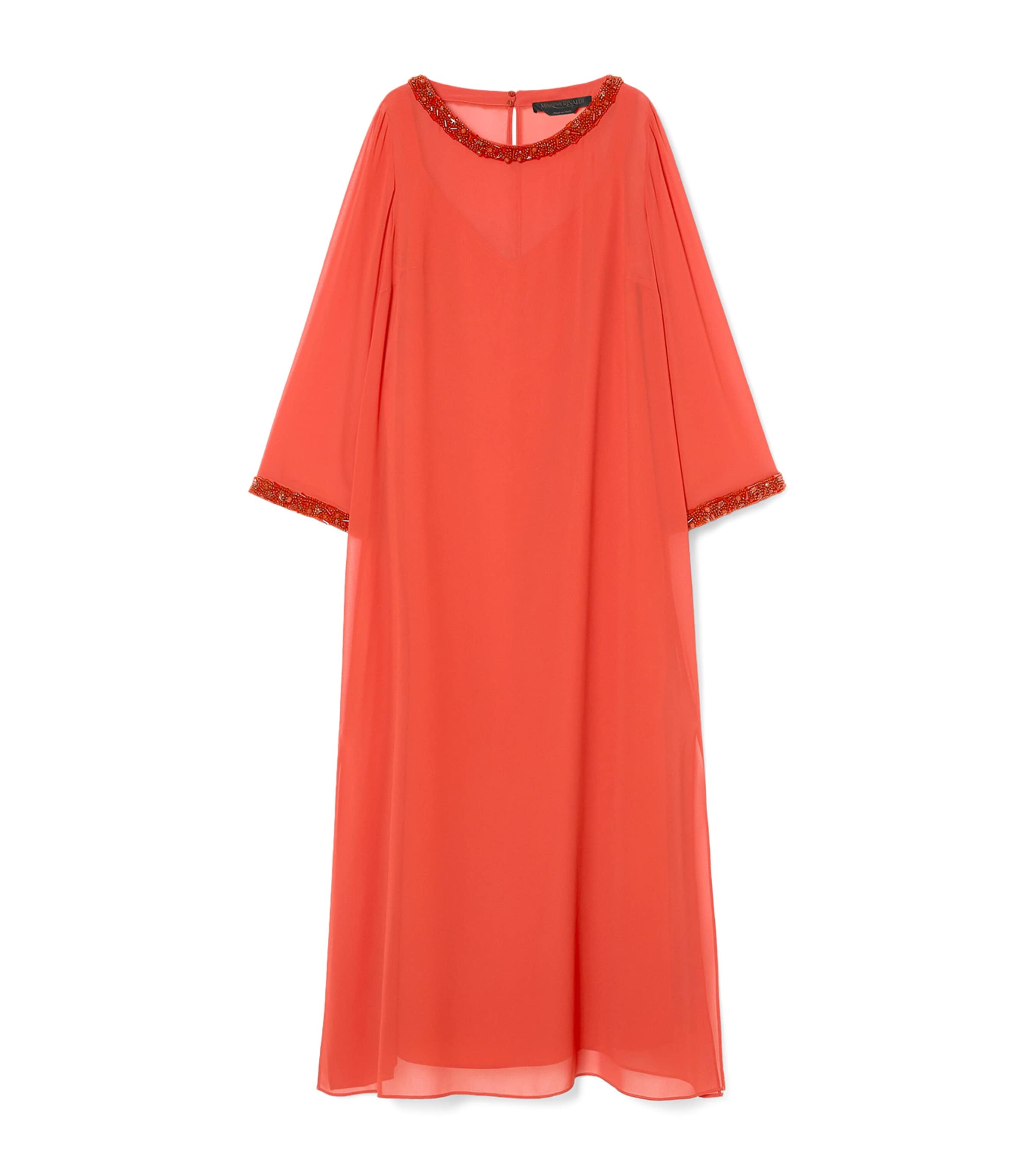 Marina Rinaldi X Dima Ayad Embellished-detail Boris Maxi Dress In Red