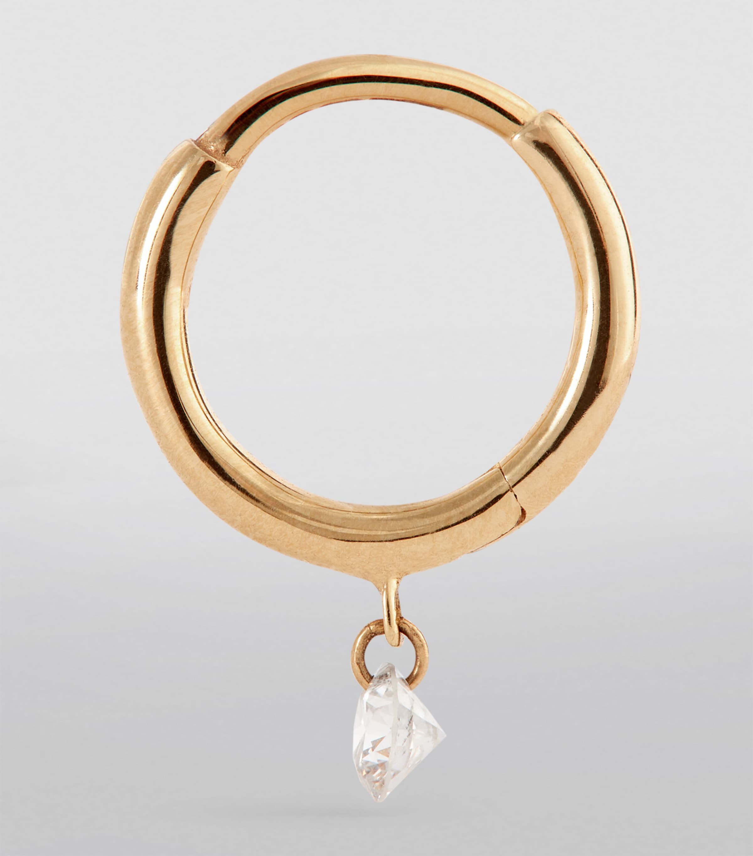 Yellow Gold and Diamond Danaé Single Huggie Earring GOLD Image 3