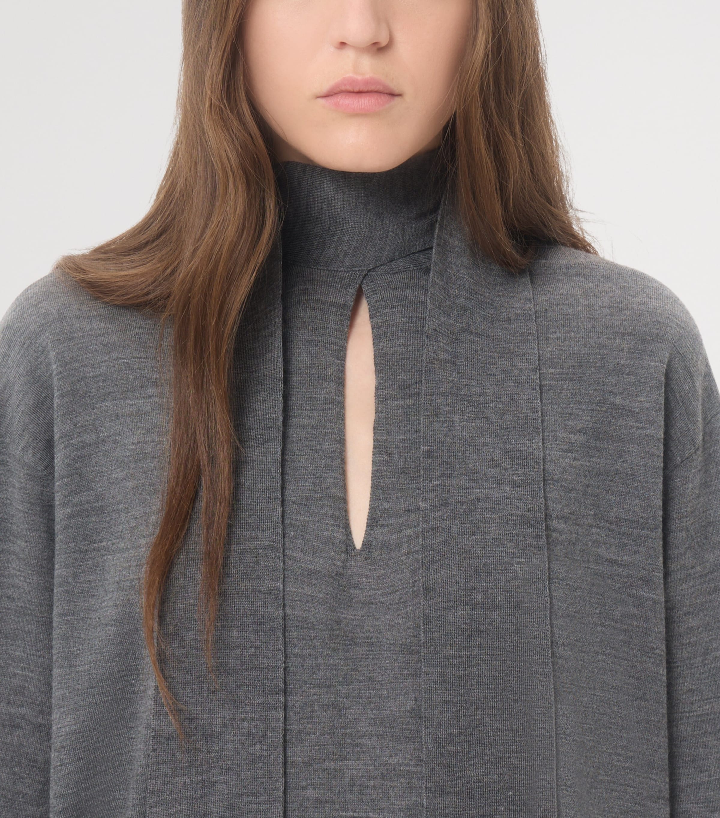 Valentino Womens Wool Tie-Neck Sweater Image 7
