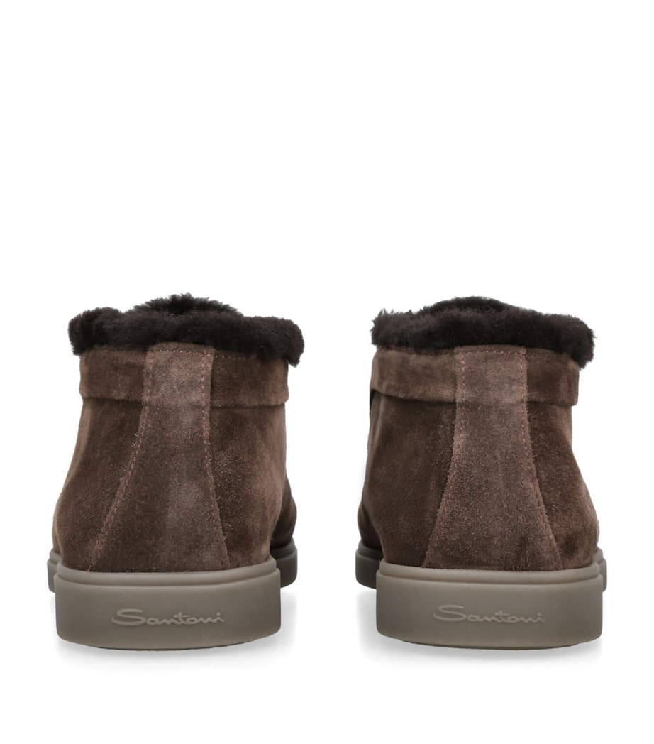 Suede Fortune Ankle Boots DARK BROWN Image 2