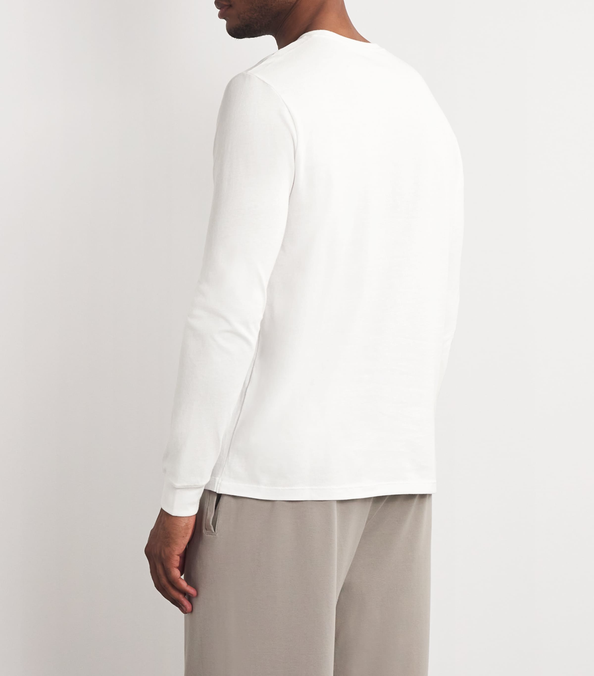 Cotton Long-Sleeve T-Shirt CHALK Image 4